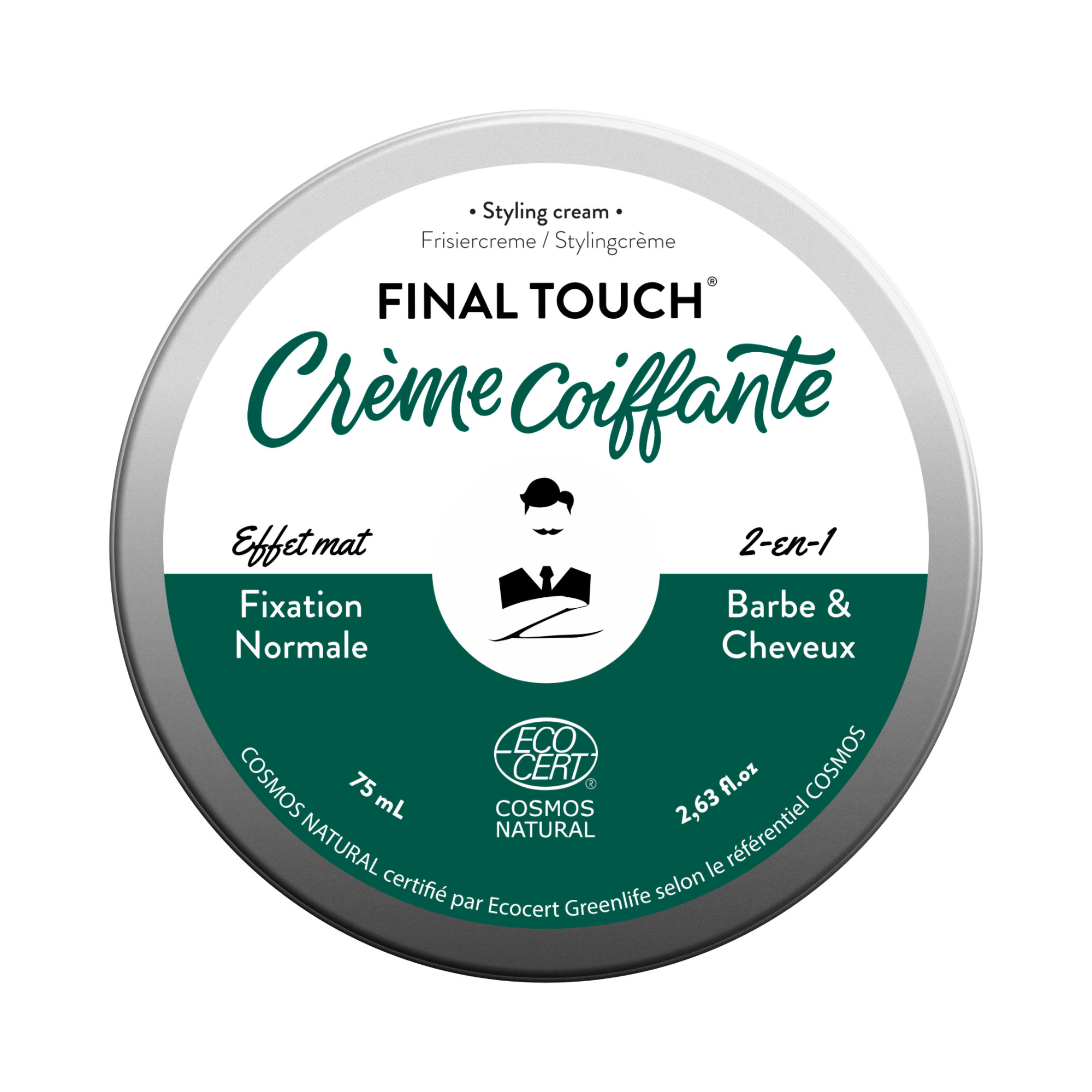Crème coiffante barbe & cheveux final touch 75 mL