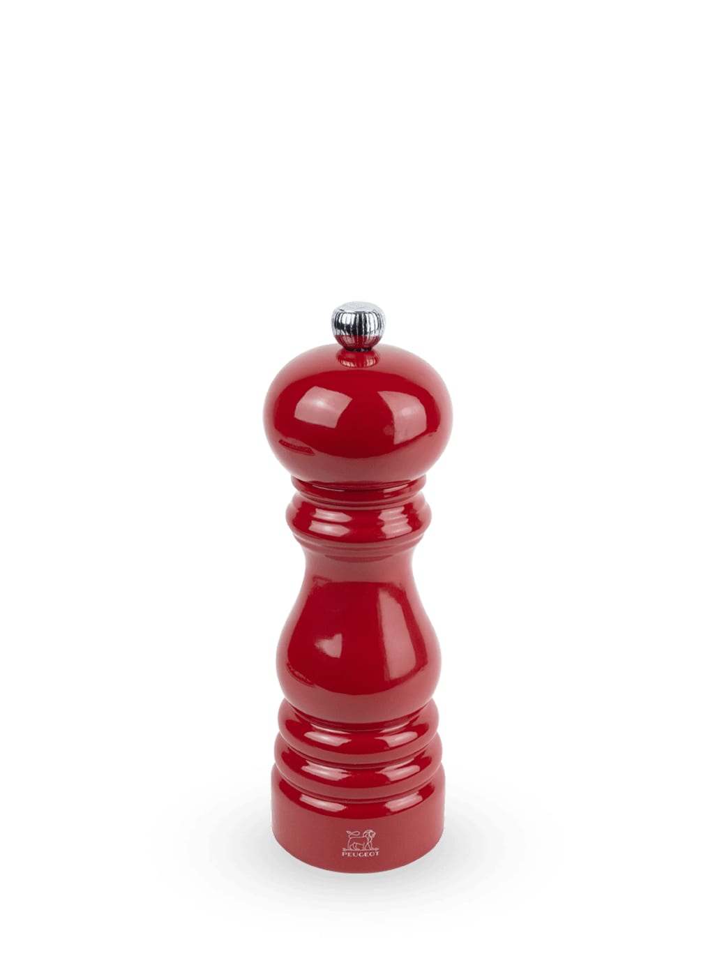moulin à sel manuel en bois, laqué rouge passion, 18 cm - 7in