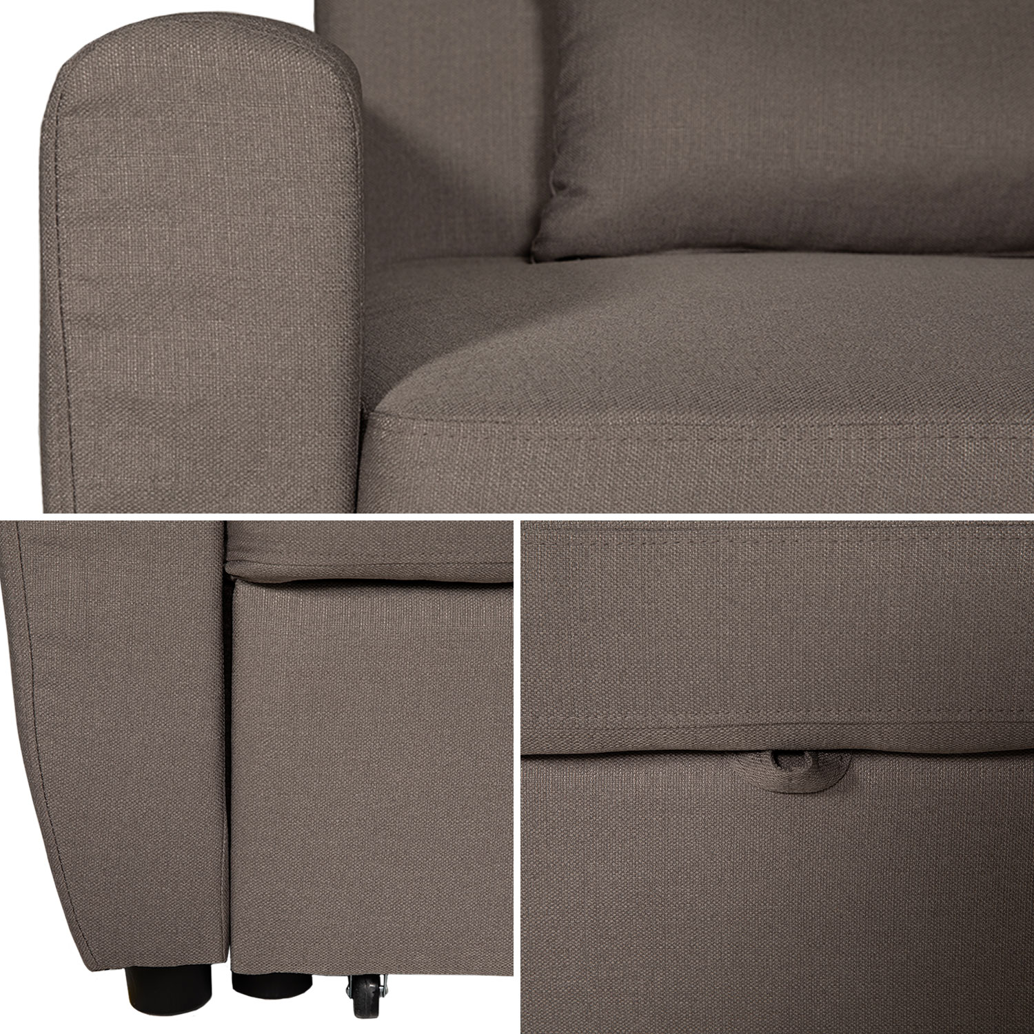 matt - Canapé convertible Marron - Vue supplémentaire 2