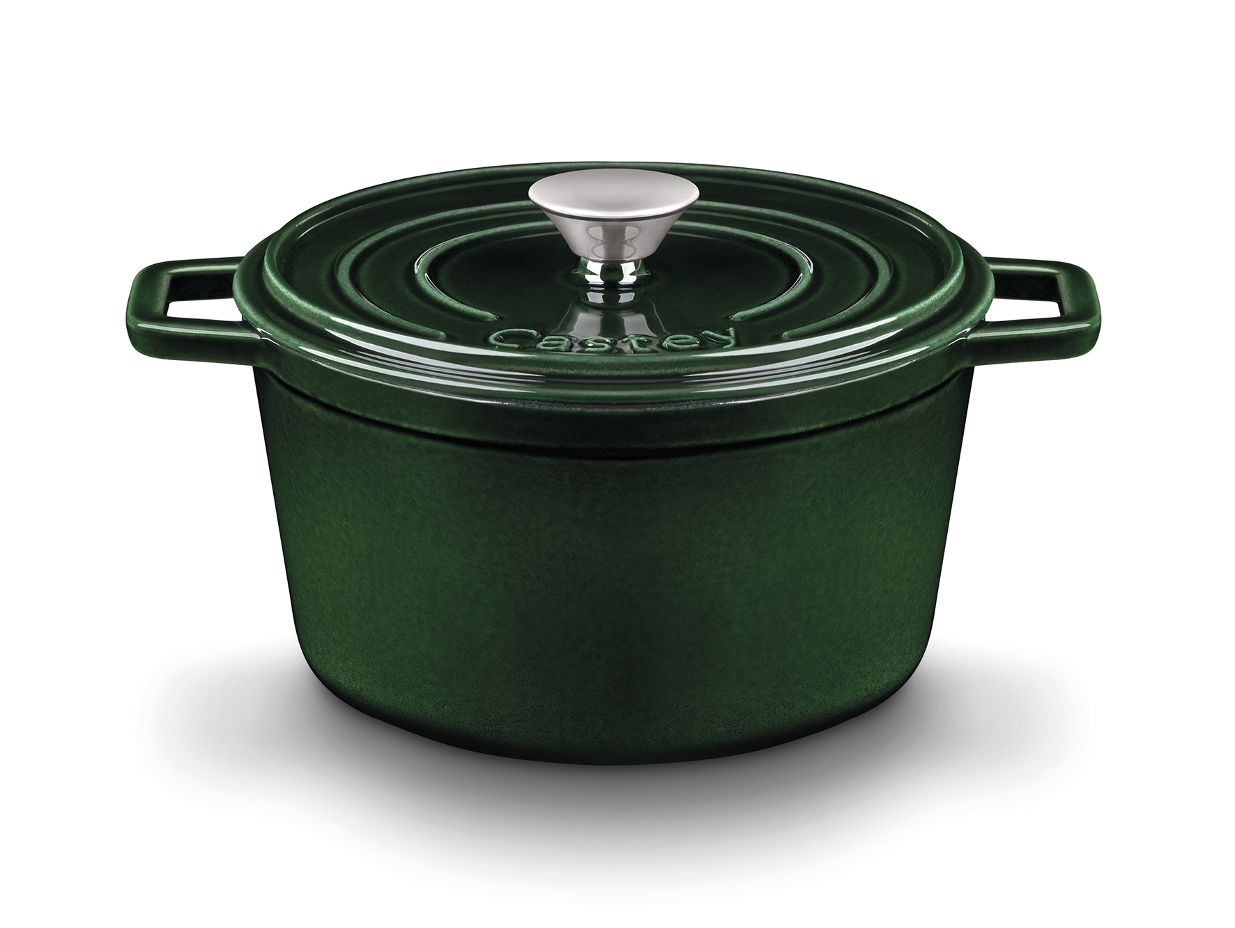 Faitout 22 cm en fonte émaillée vert avec couvercle, tous feux Faitout 22 cm en fonte émaillée vert avec couvercle, tous feux