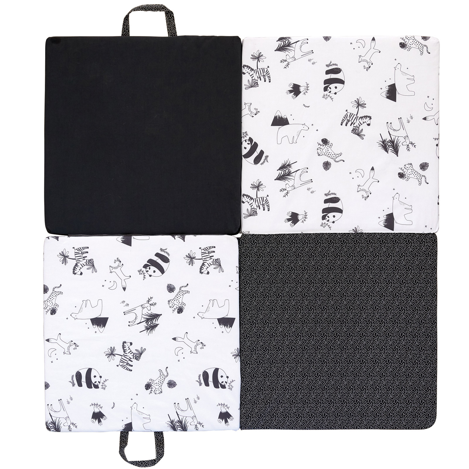 Tapis de motricité Black & White Experience - 120x120cm Tapis de motricité Black & White Experience - 120x120cm