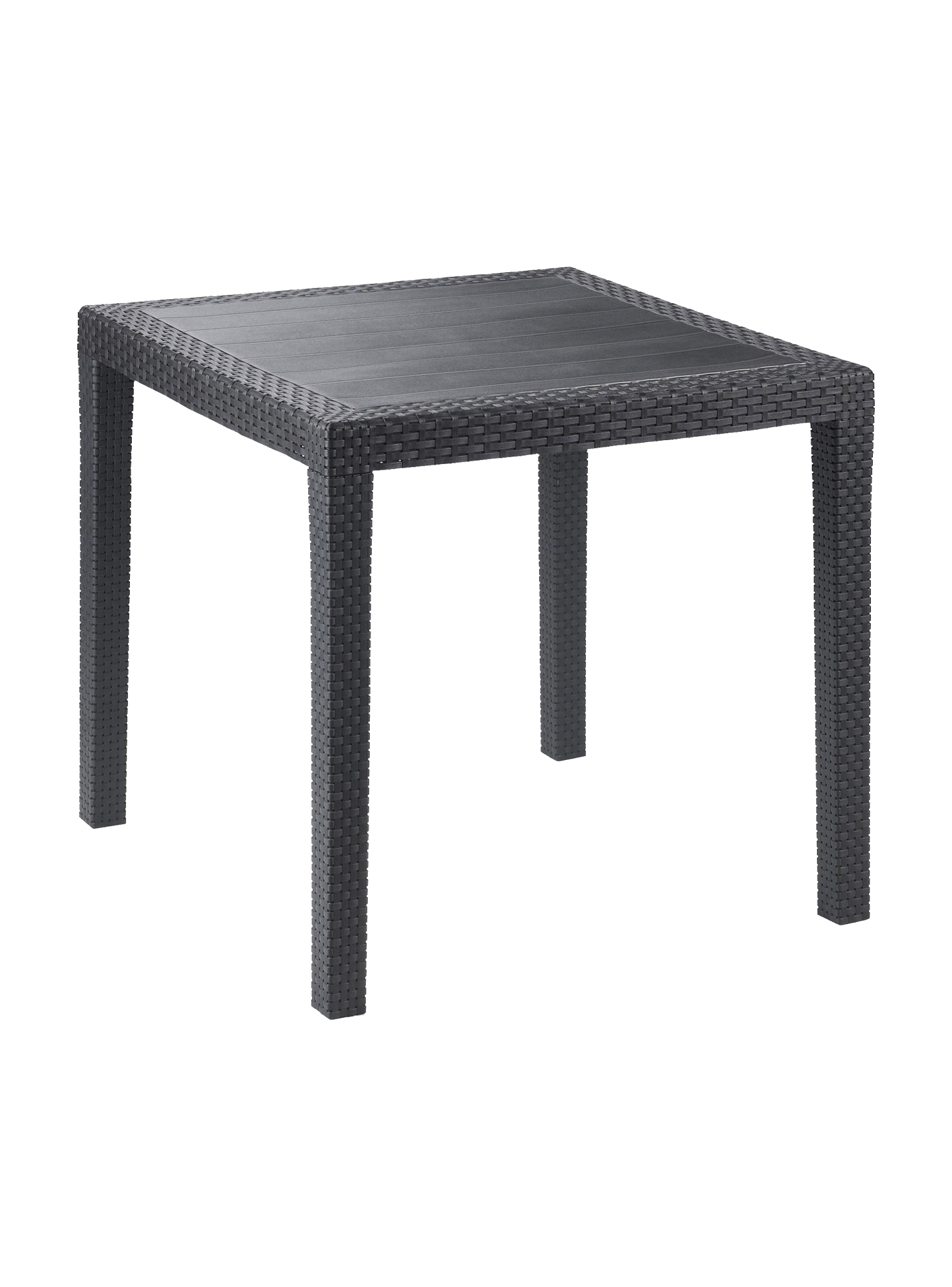 Table d'extérieur anthracite 80x79 cm