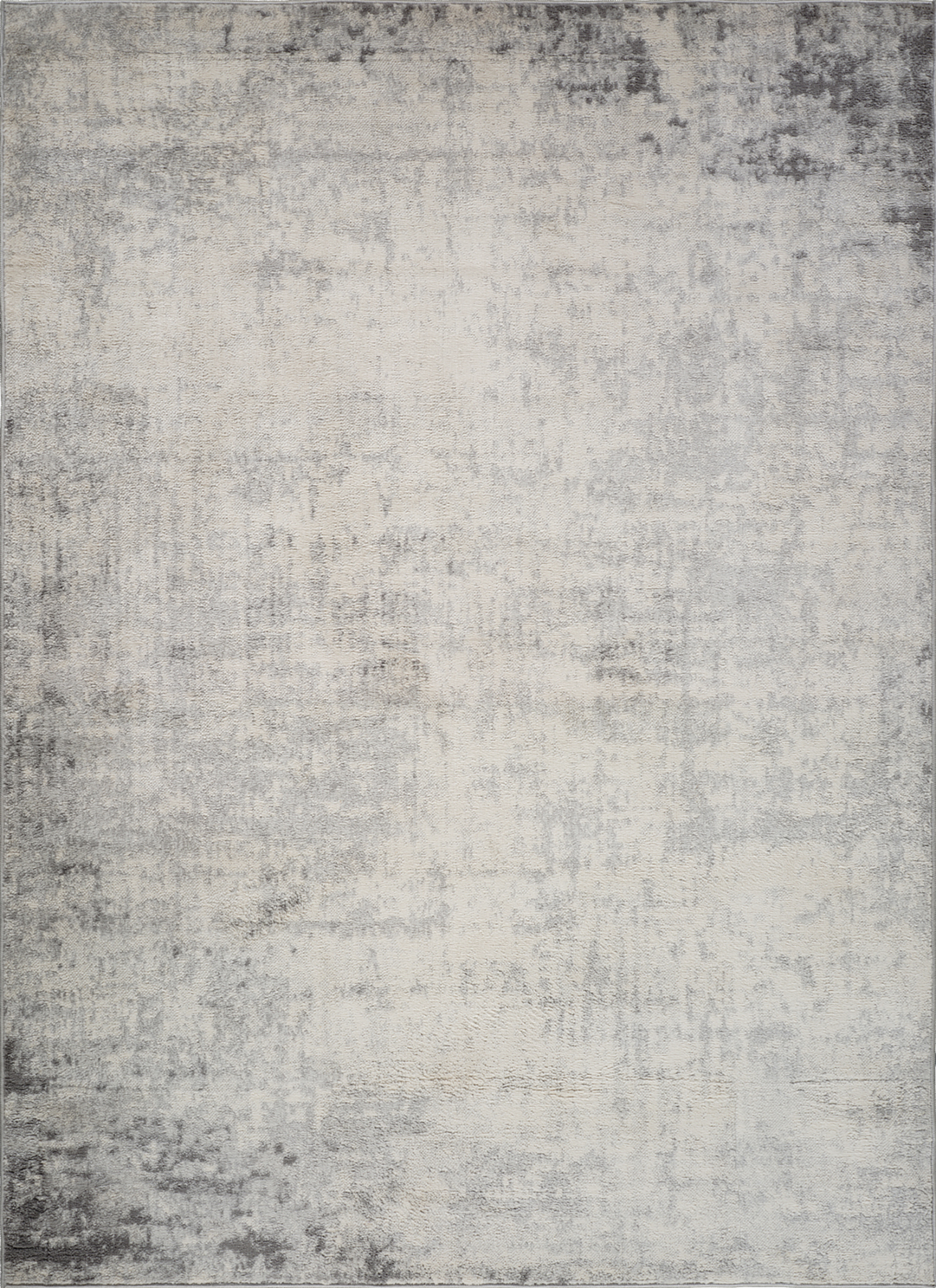 Tapis Abstrait, Gris et Blanc Cassé - 160x215cm