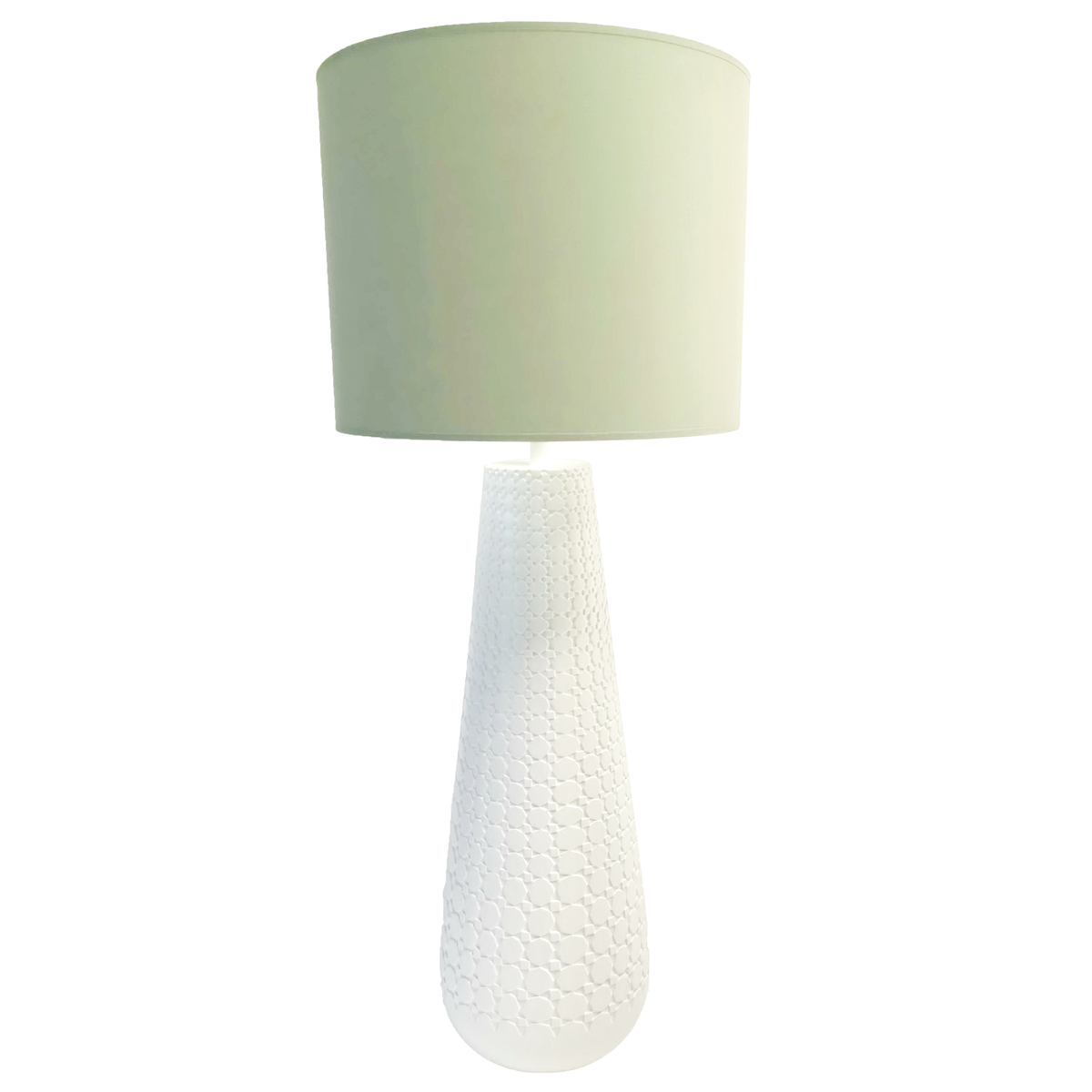 Lampe de table en ceramique blanc