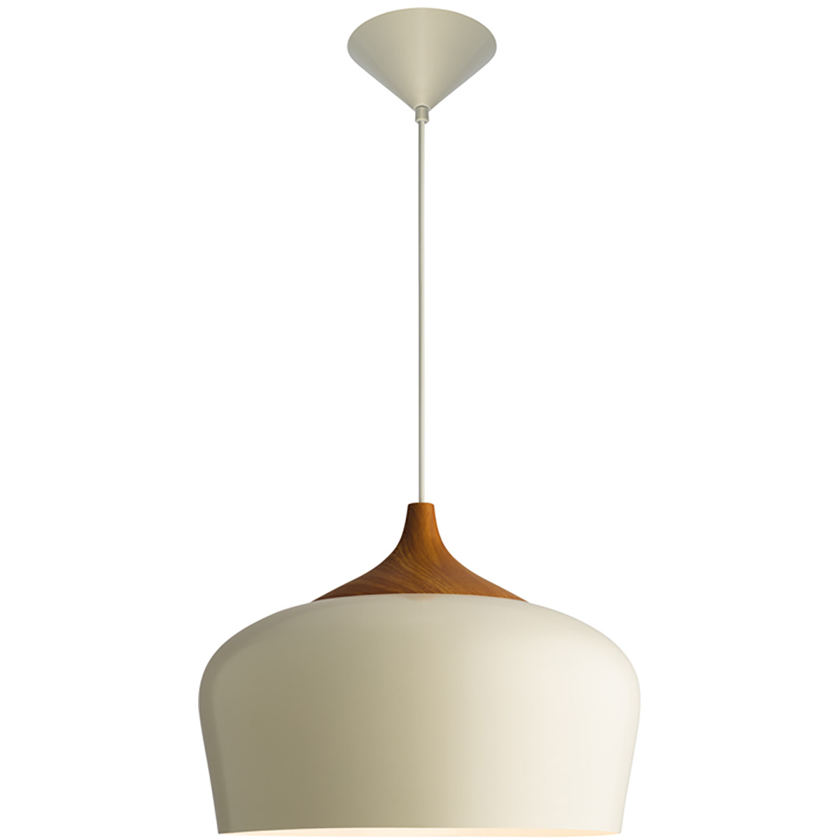 Suspension en métal blanc