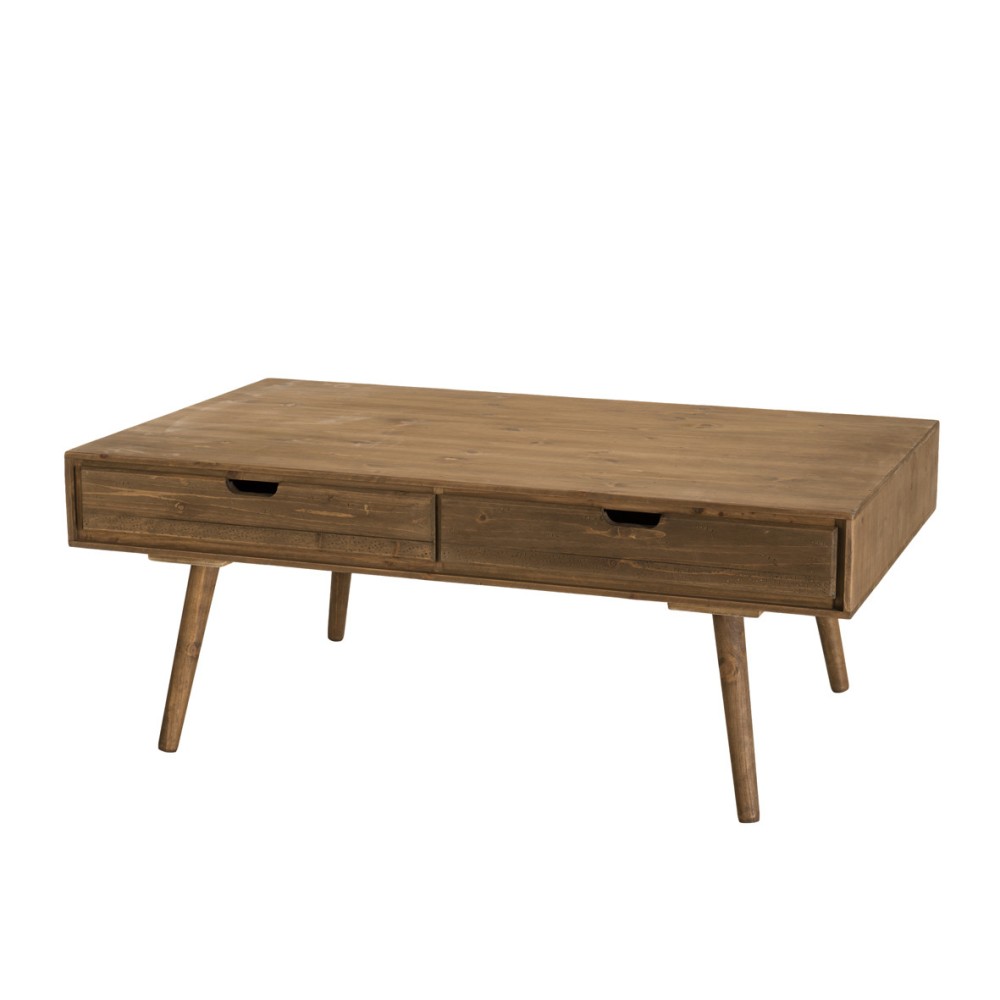 Table basse 4 tiroirs en sapin L120 Table basse 4 tiroirs en sapin L120