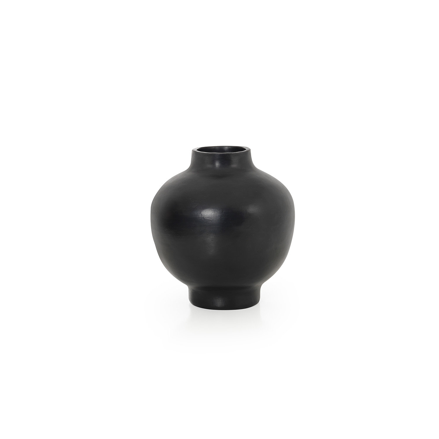 Vase en céramique noire 23x28x23cm