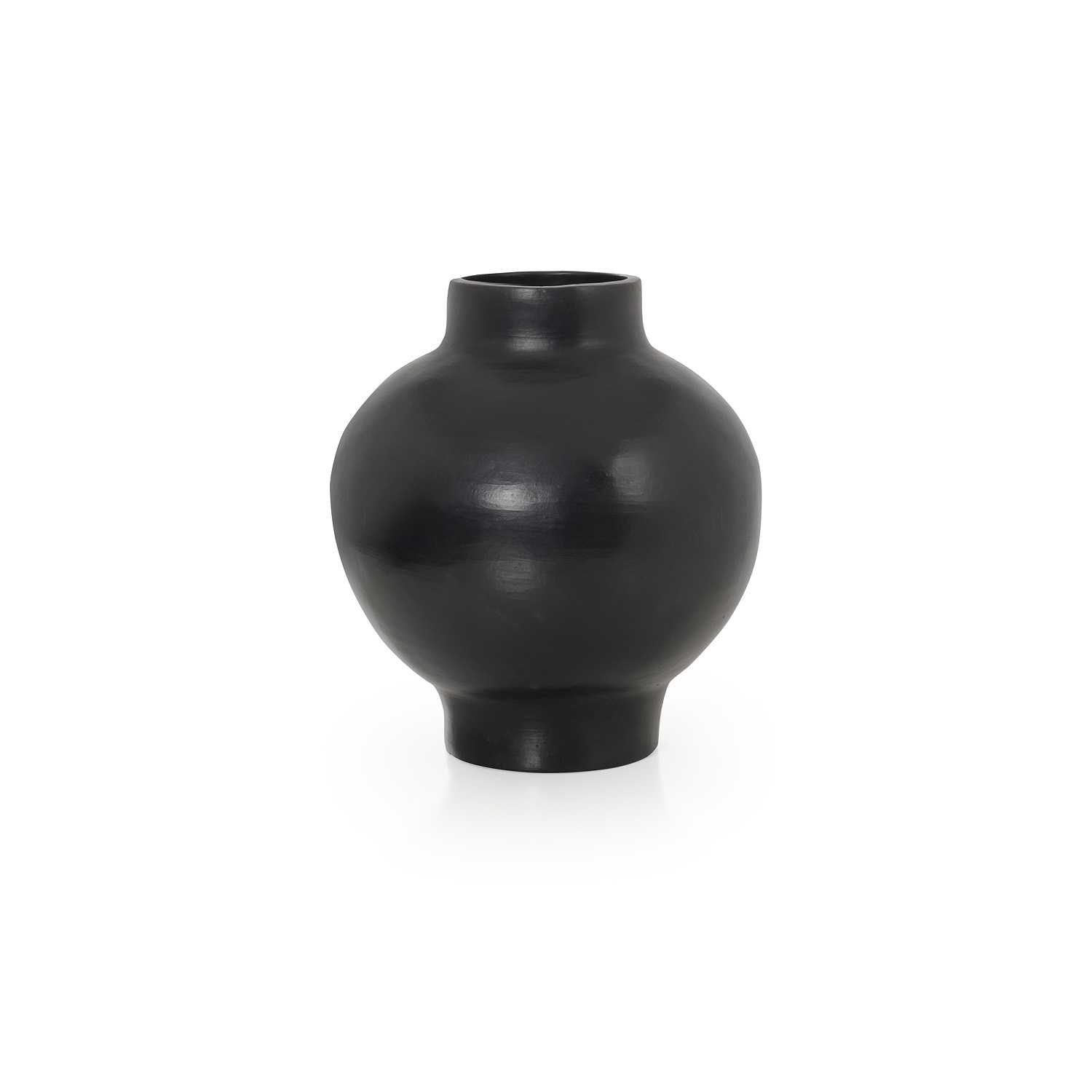 Vase en céramique noire 31x34x31cm