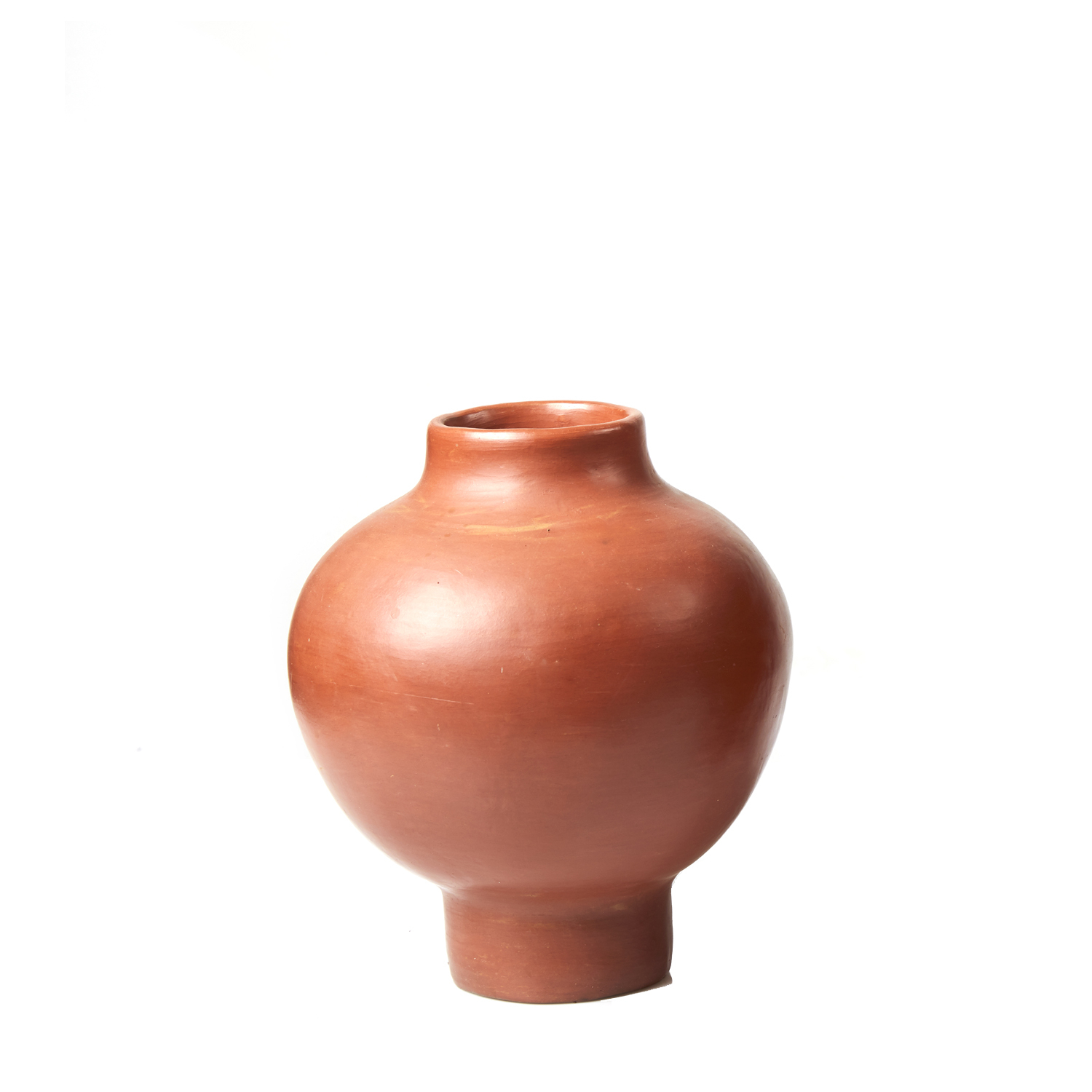Vase en céramique rouge 23x28x23cm