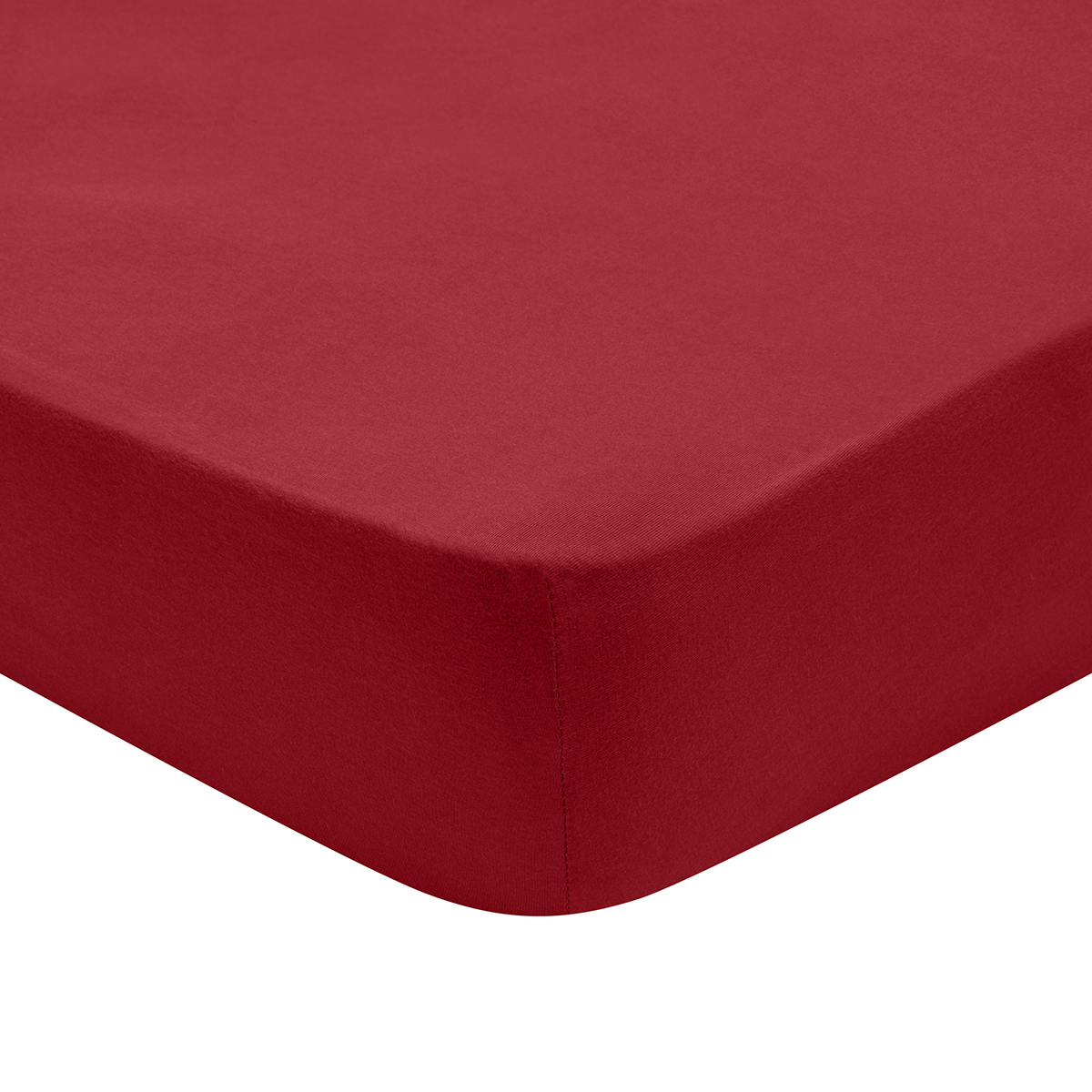 Drap Housse Jersey Coloris Ruby 140x200 cm