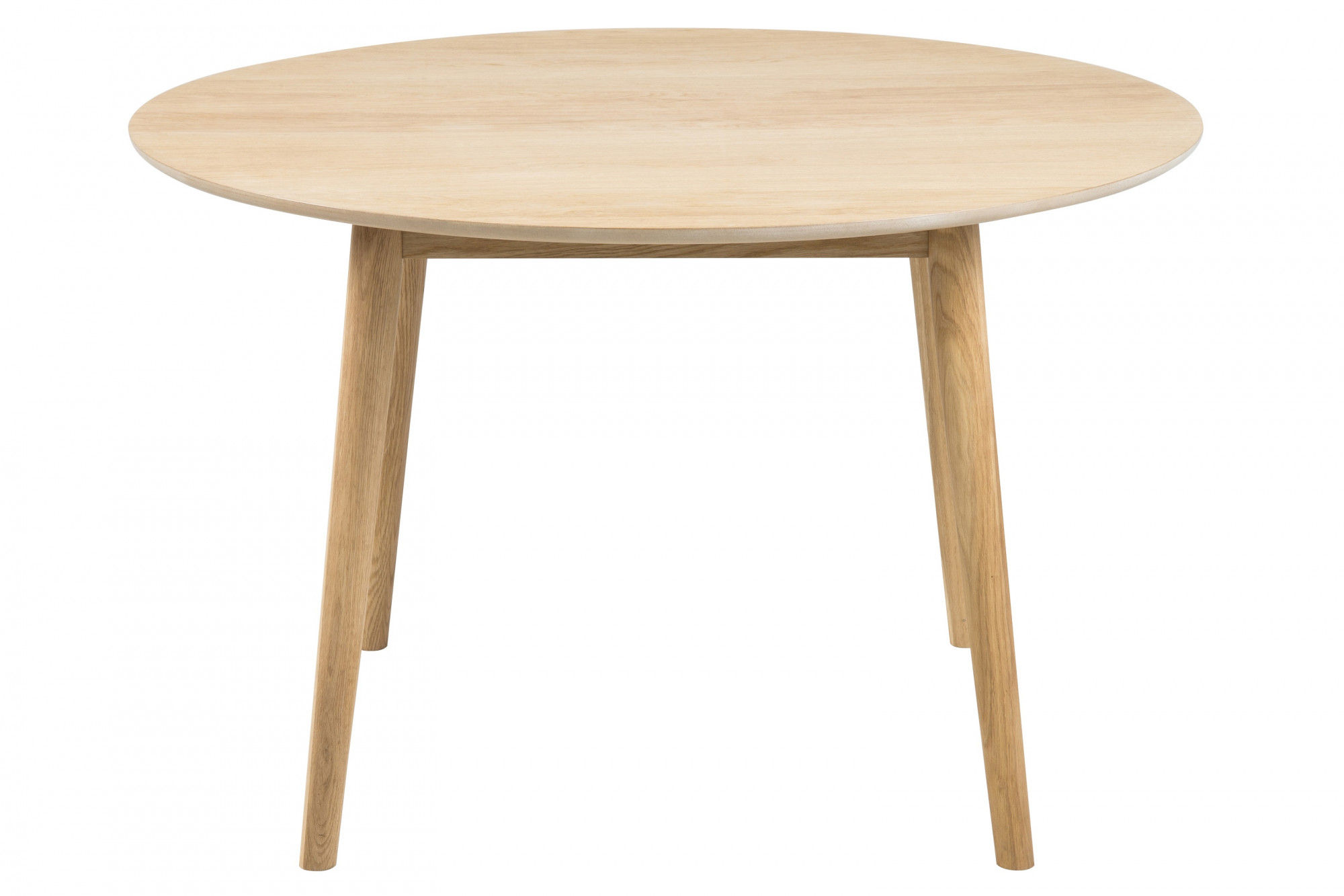 Table ronde en bois clair
