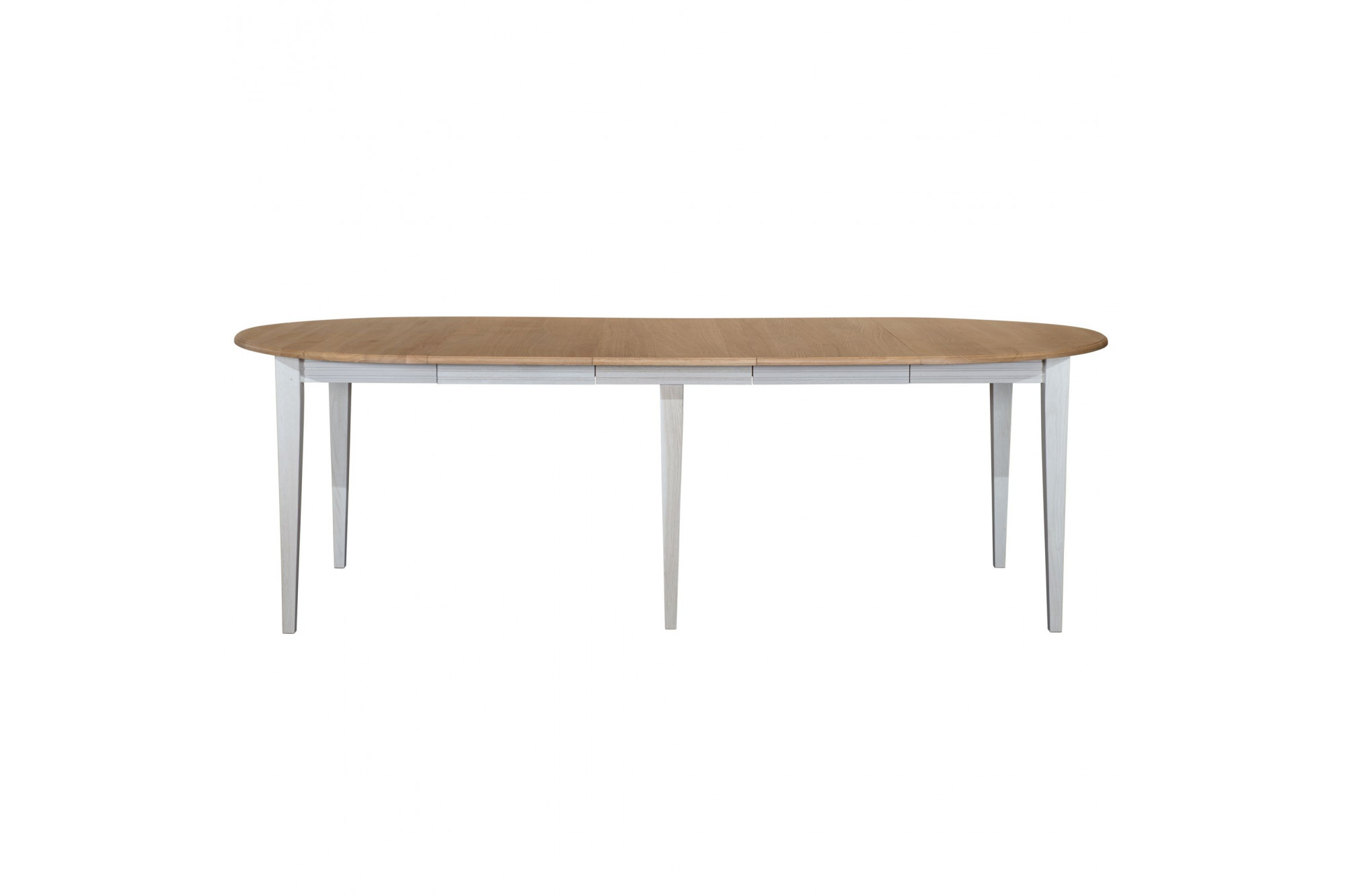Table ronde 6 pieds fuseau 115 cm + 3 rallonges bois Table ronde 6 pieds fuseau 115 cm + 3 rallonges bois