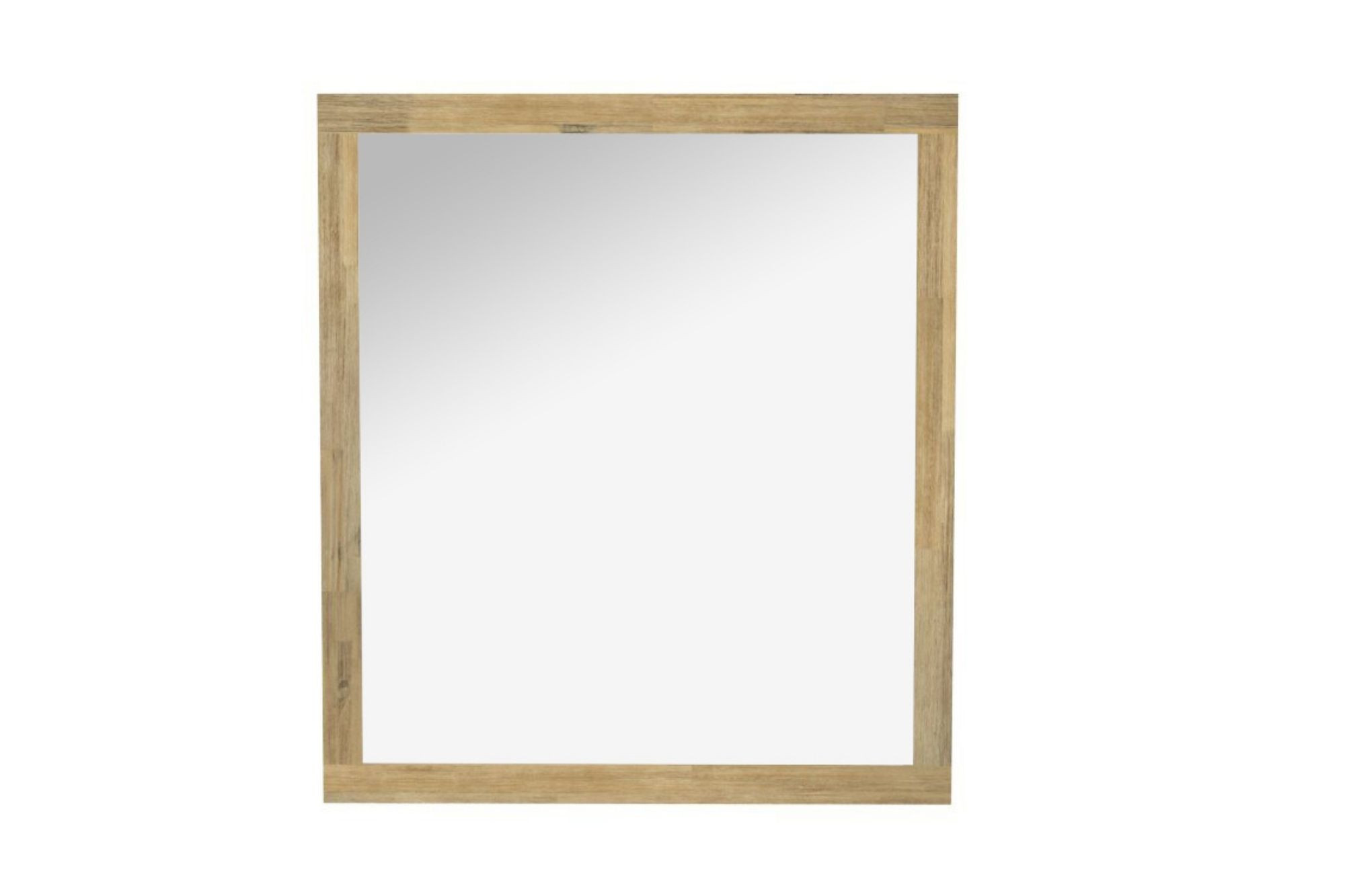 Miroir de salle de bain rectangulaire en bois 80 cm