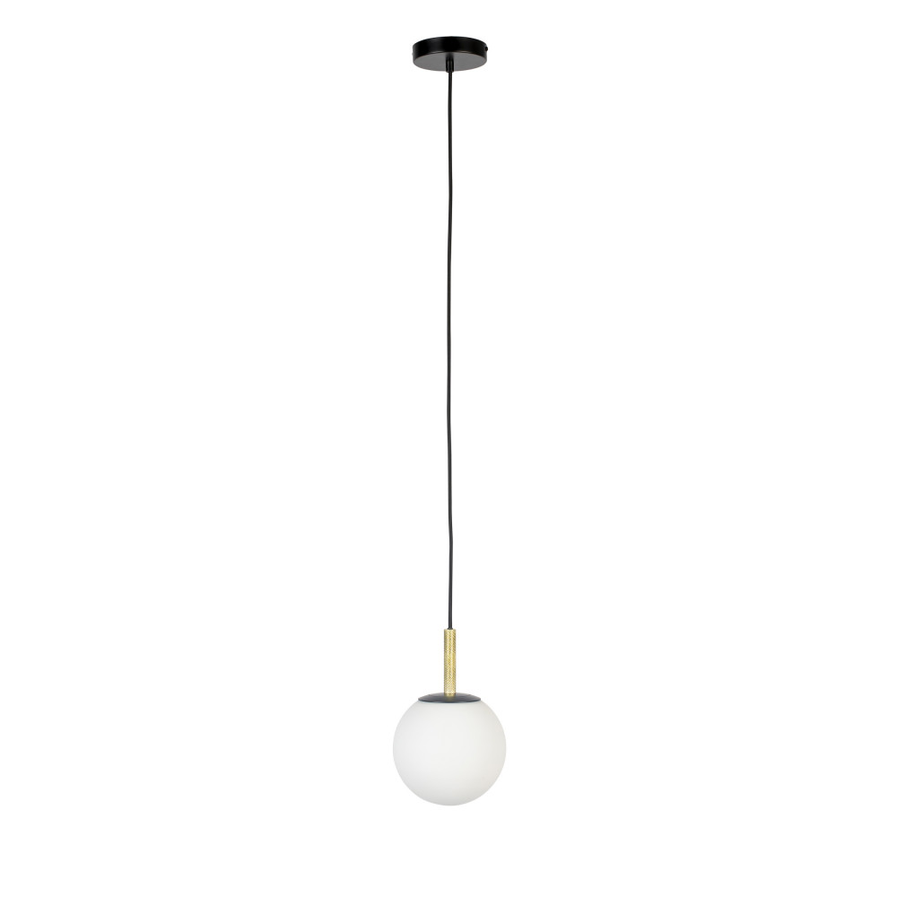 Suspension en marbre et métal D18cm noir Suspension en marbre et métal D18cm noir