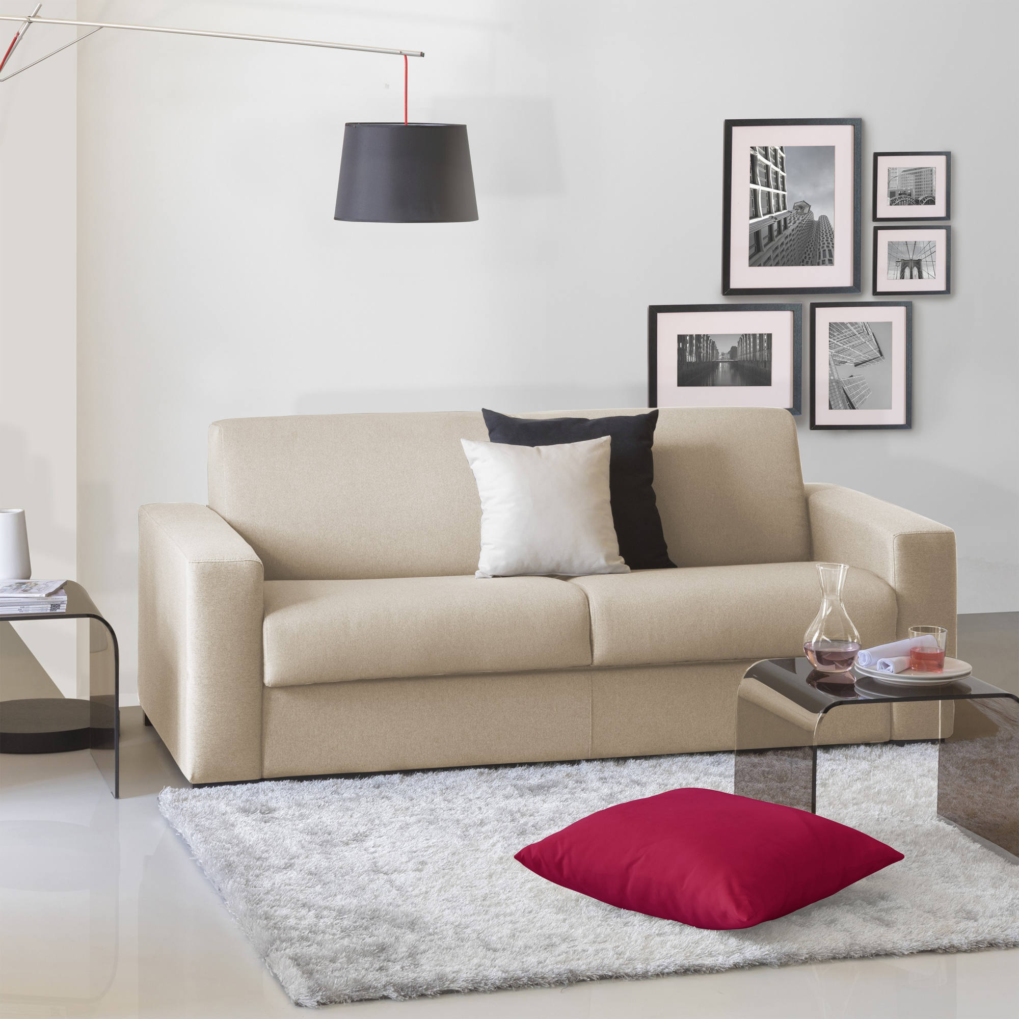 aleida - Canapé convertible Beige - Vue supplémentaire 2
