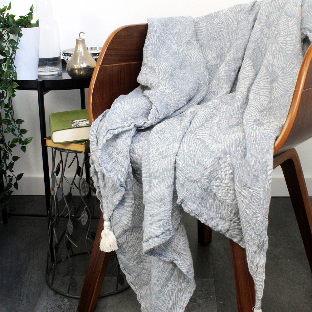 Plaid gris 155X130 Plaid gris 155X130