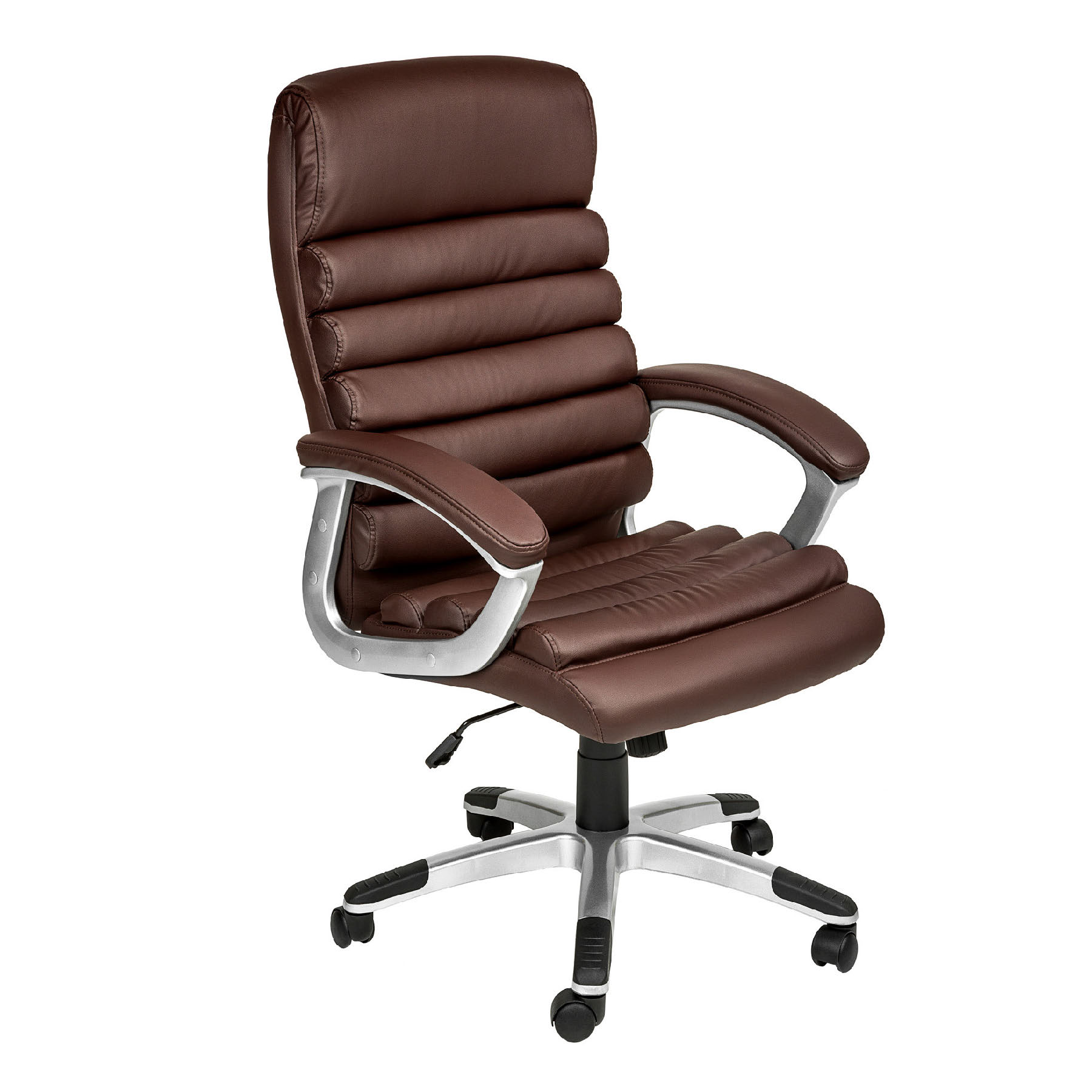 fauteuil de bureau rotatif à 360° et réglable en hauteur marron