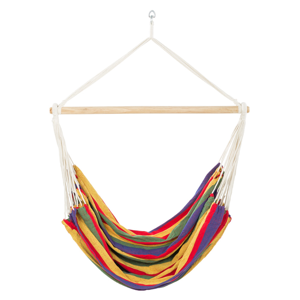 Fauteuil suspendu XXL avec sac de rangement multicolore