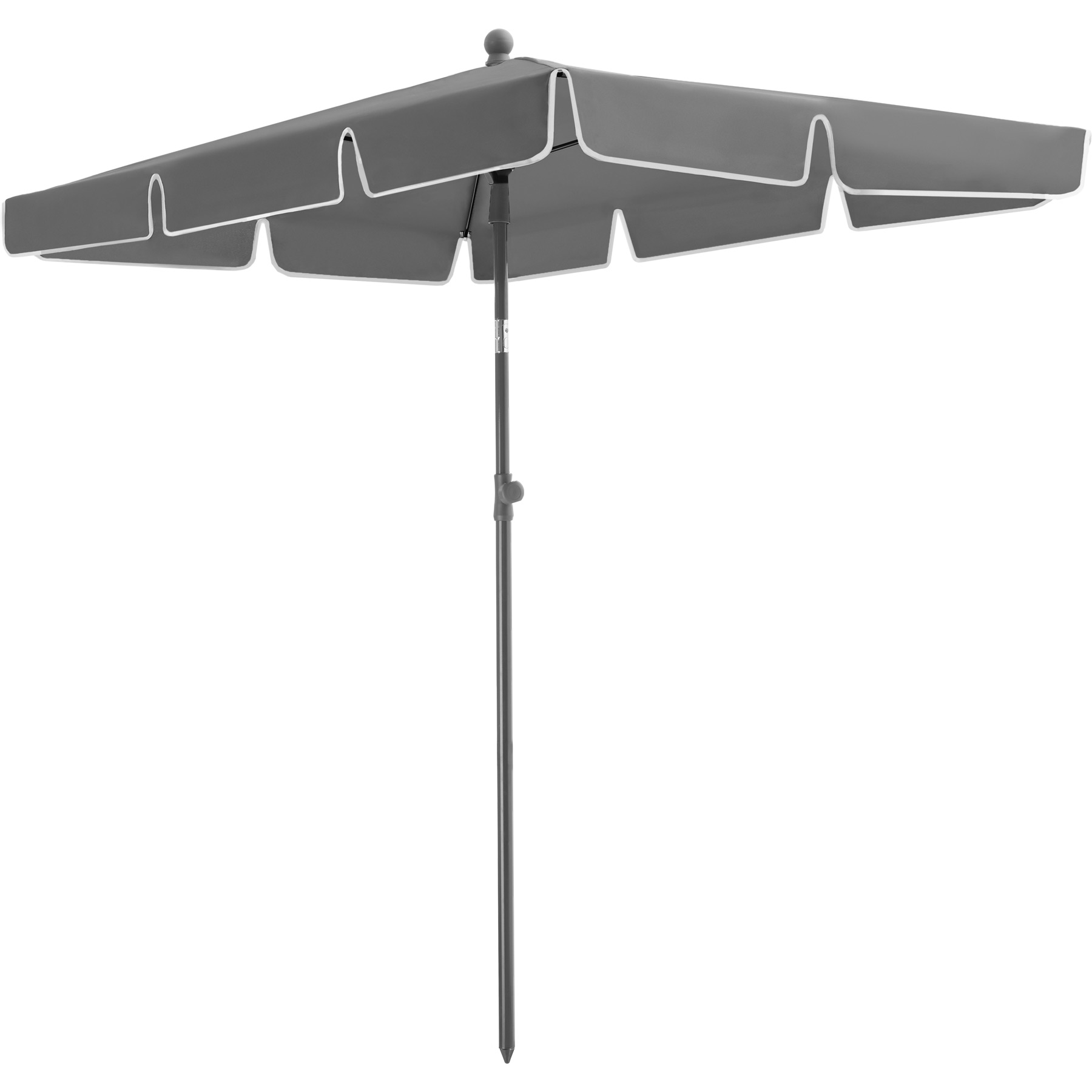 Parasol 200 x 125 cm gris