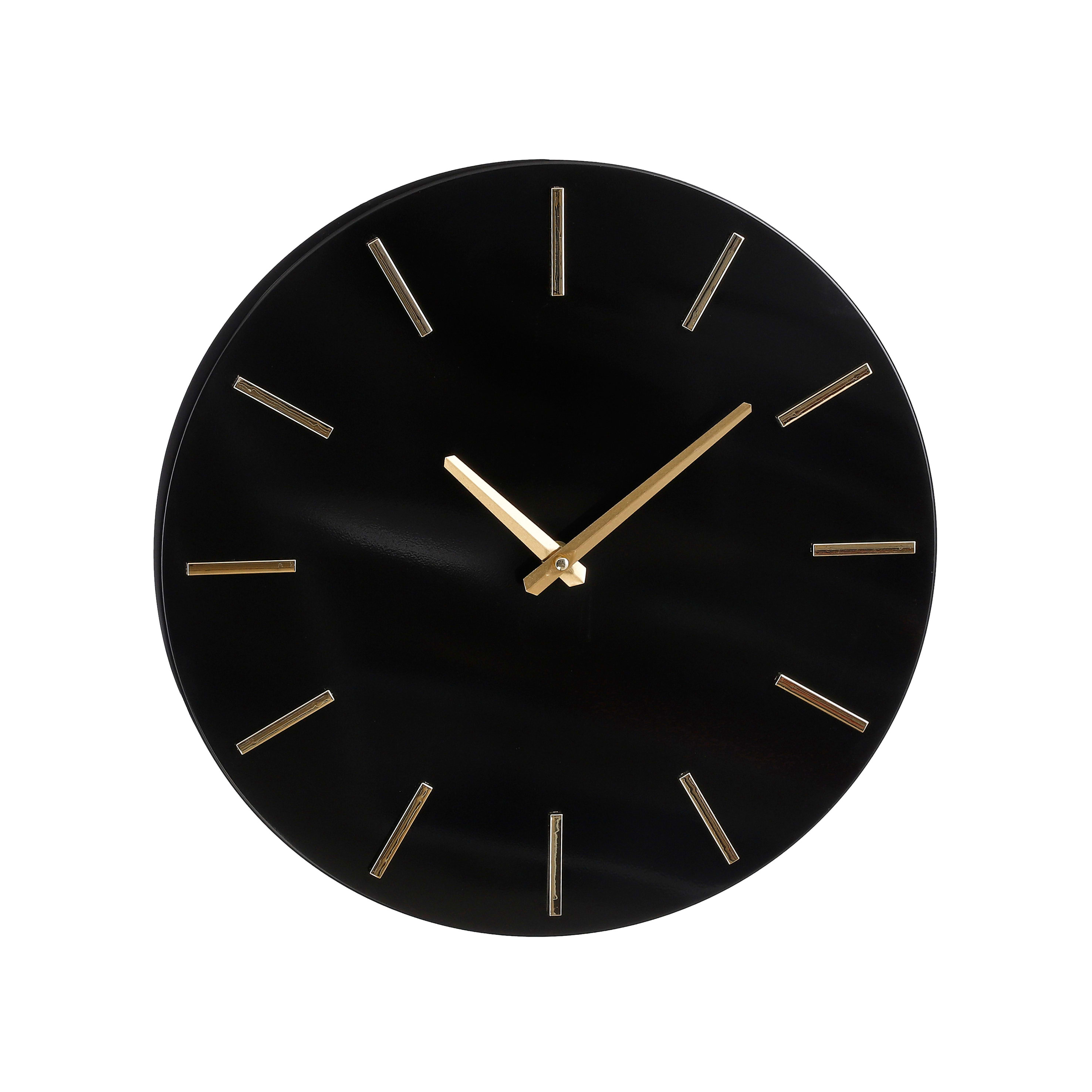 Reloj de aluminio negro d35,5