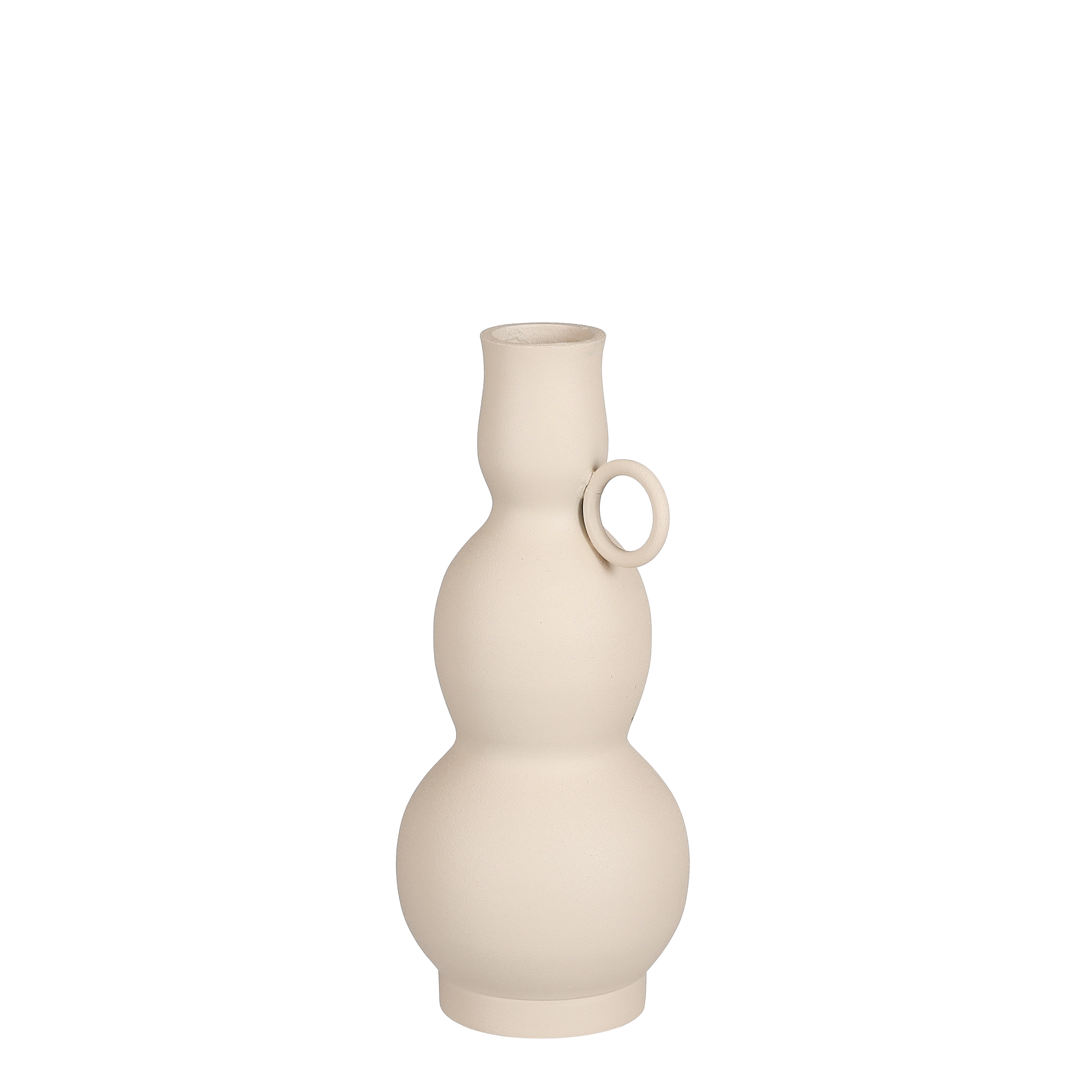 Vase en aluminium blanc cassé H24 Vase en aluminium blanc cassé H24