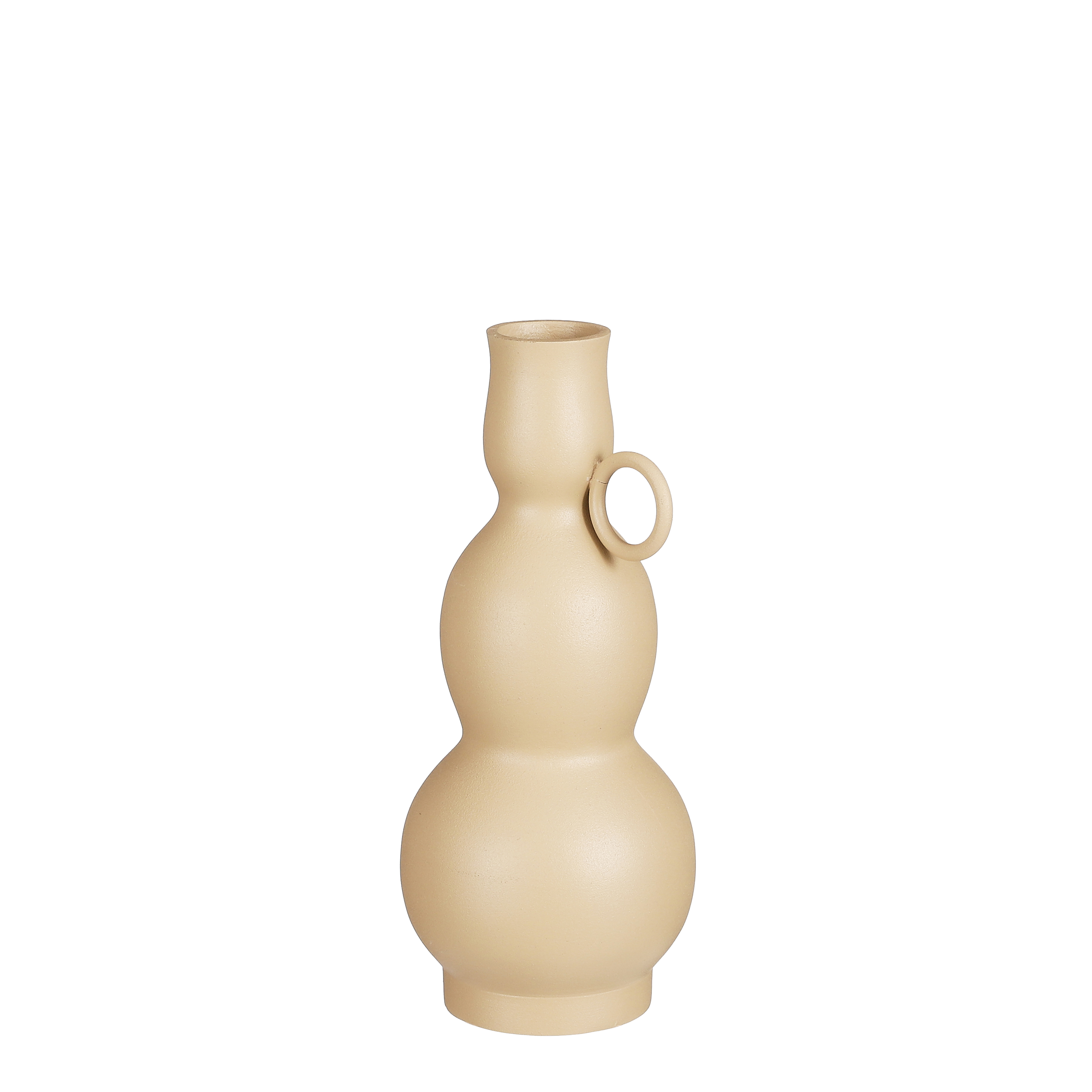 Vase en aluminium beige H24 Vase en aluminium beige H24