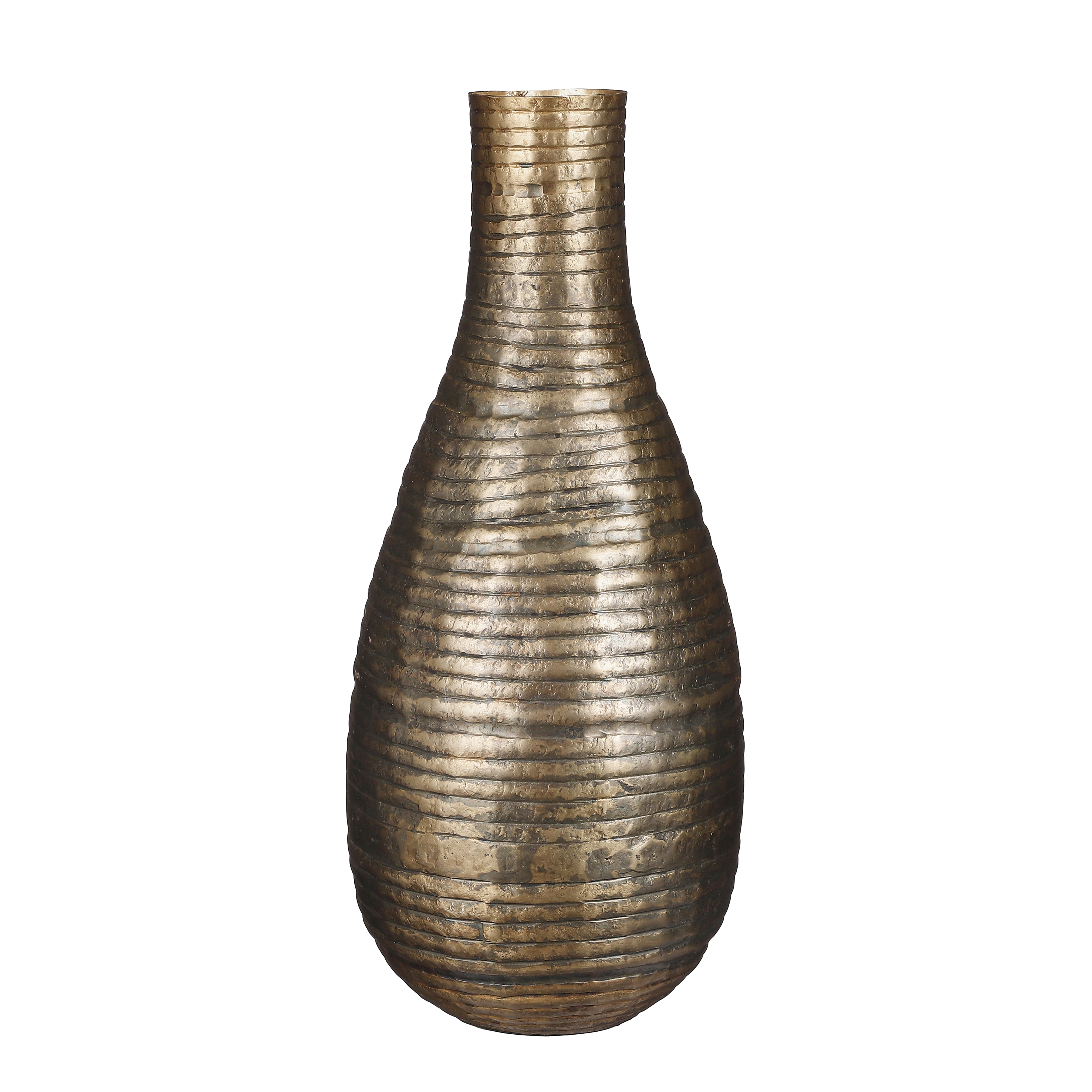 Vase en aluminium doré foncé H39,5