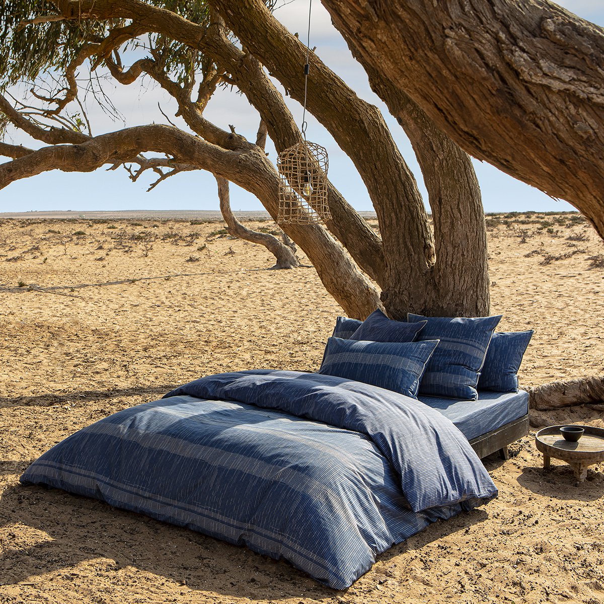 Housse de couette coton biologique 240x220 cm bleu foncé Housse de couette coton biologique 240x220 cm bleu foncé