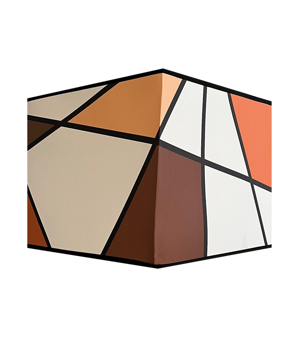 Abat-jour carré Callero Marron 20x20 H20 Abat-jour carré Callero Marron 20x20 H20