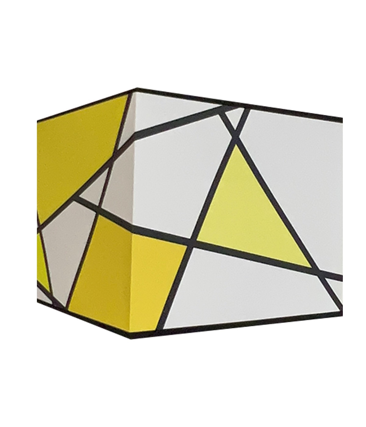 Abat-jour carré Callero Jaune 25x25 h 25 Abat-jour carré Callero Jaune 25x25 h 25