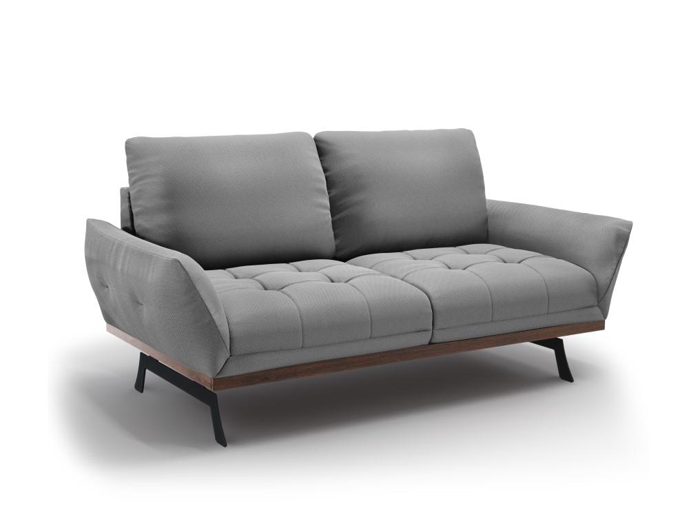 Canapé fixe 3 places Gris Tissu Design Confort Promotion