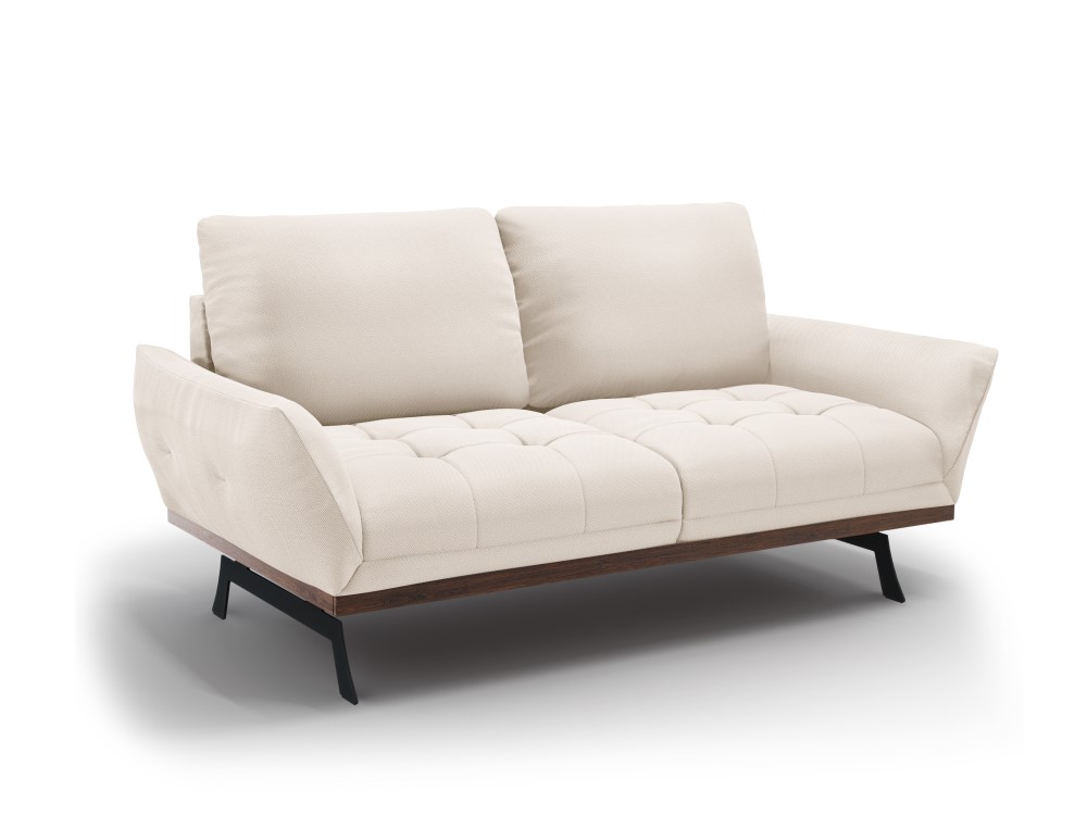 Canapé fixe 3 places Beige Tissu Design Confort Promotion