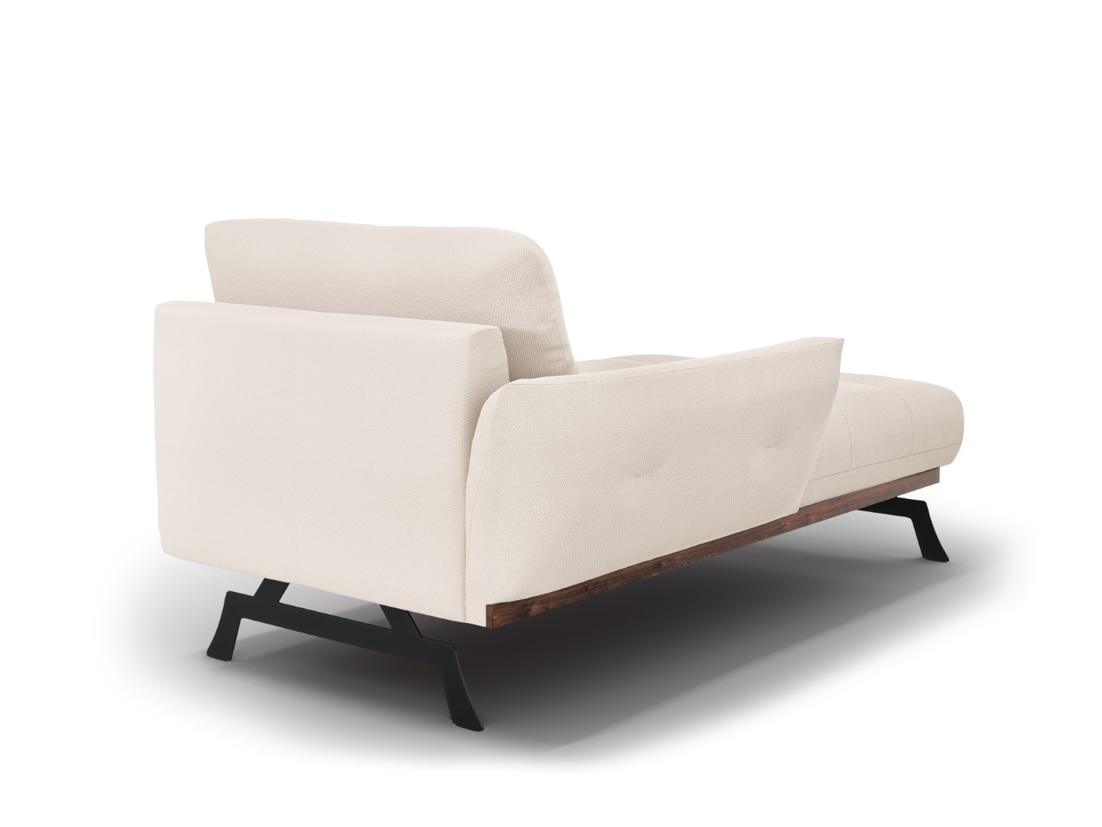 Méridien 1 place en tissu structuré beige clair - Vue supplémentaire 2