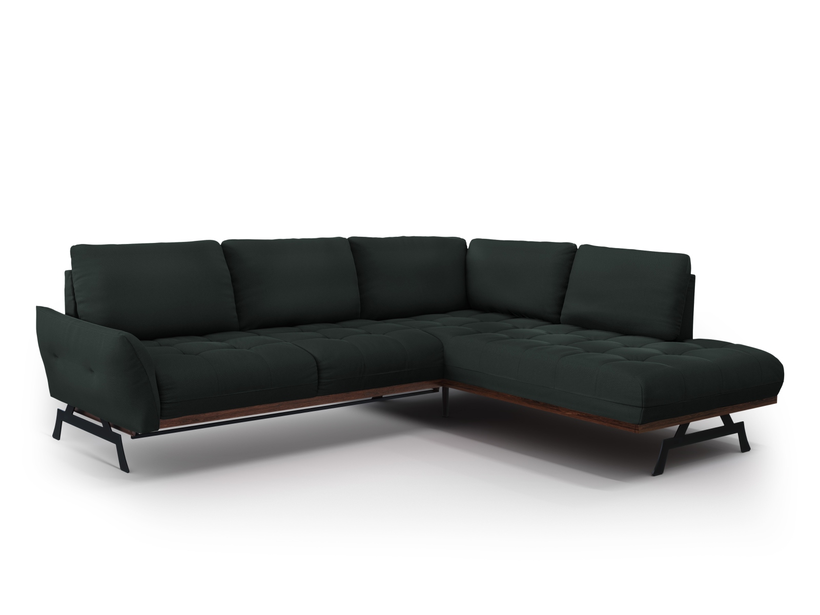 Canapé d'angle 5 places Beige Tissu Luxe Design Confort