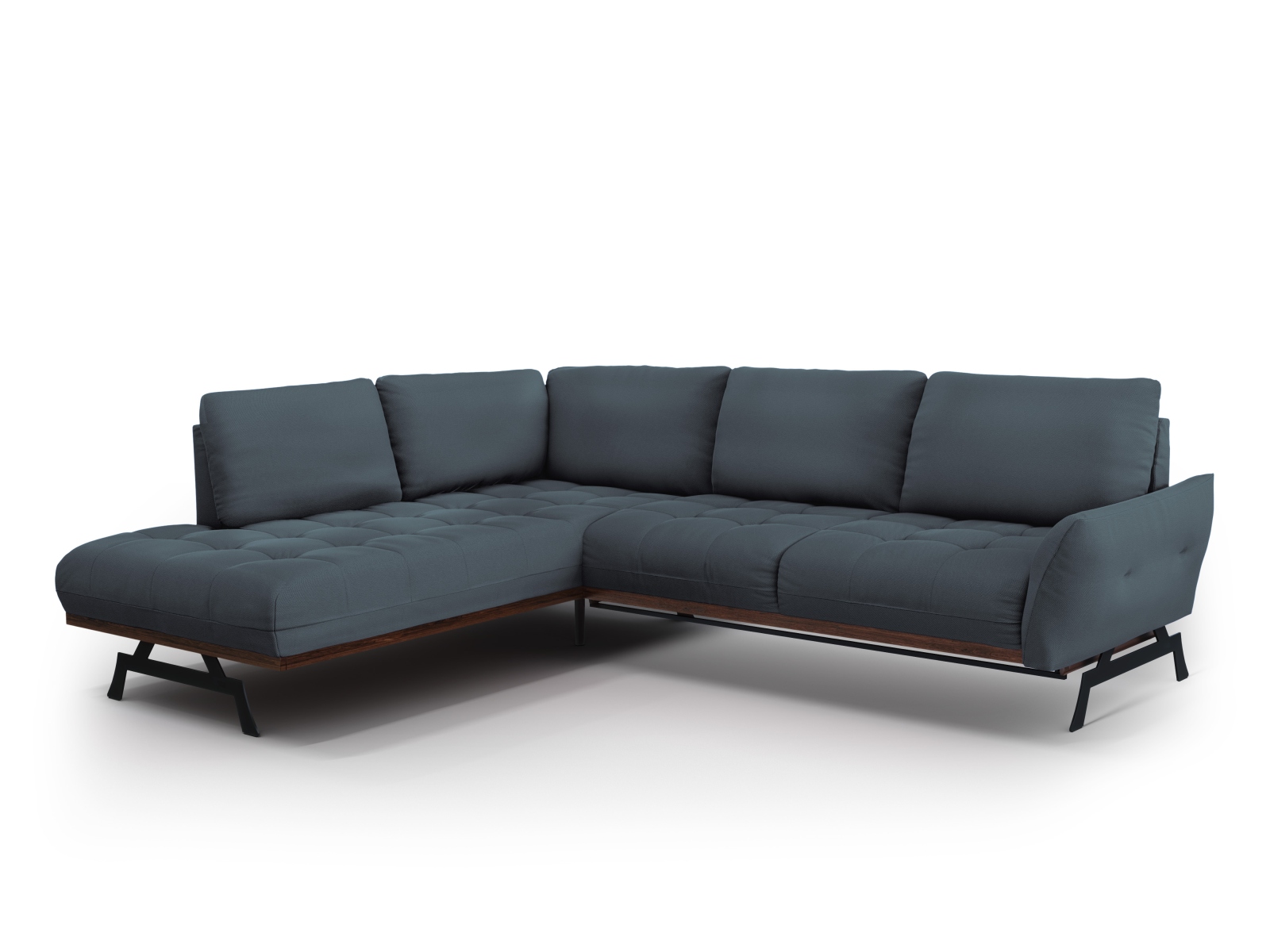 Canapé d'angle 5 places Tissu Luxe Design Confort