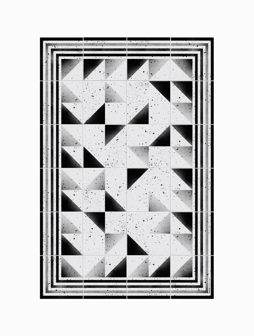 Tapis en vinyle Tallers gris 80x120 Tapis en vinyle Tallers gris 80x120