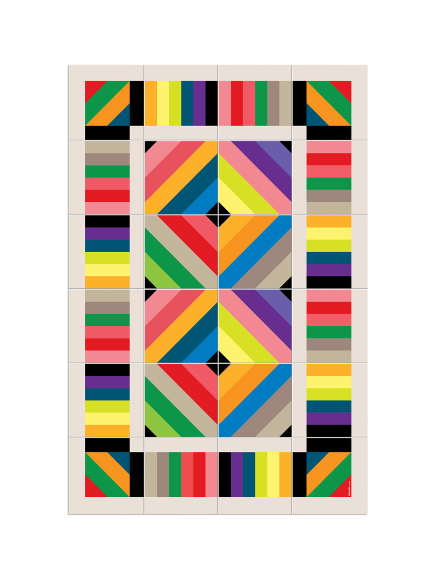 Tapis en vinyle Tamarit multicouleur 80x120 Tapis en vinyle Tamarit multicouleur 80x120