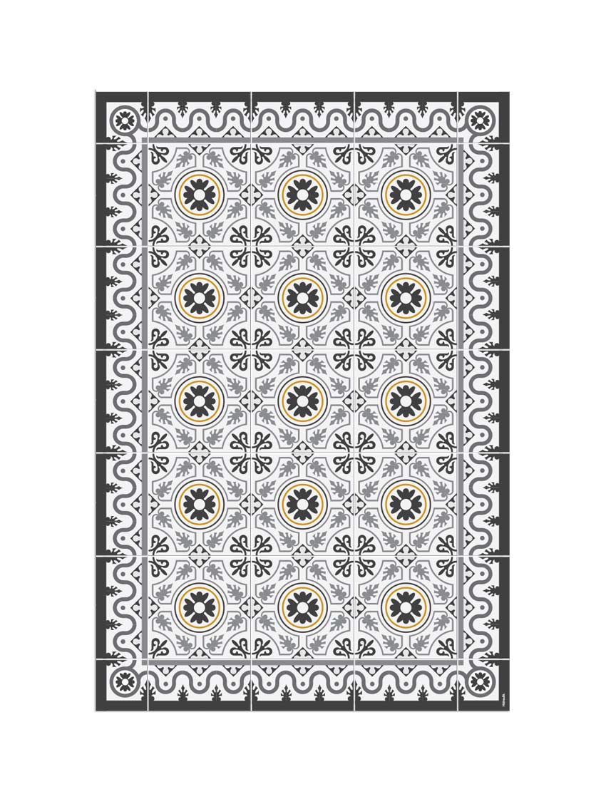 Tapis en vinyle Tres Torres gris 80x120 Tapis en vinyle Tres Torres gris 80x120
