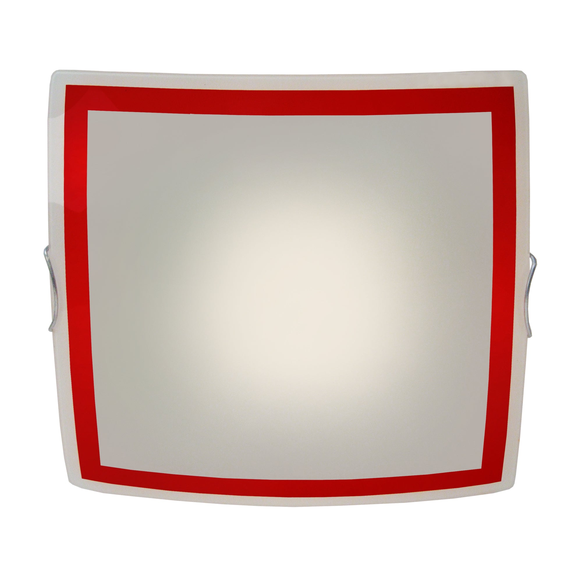 Plafonnier verre rouge