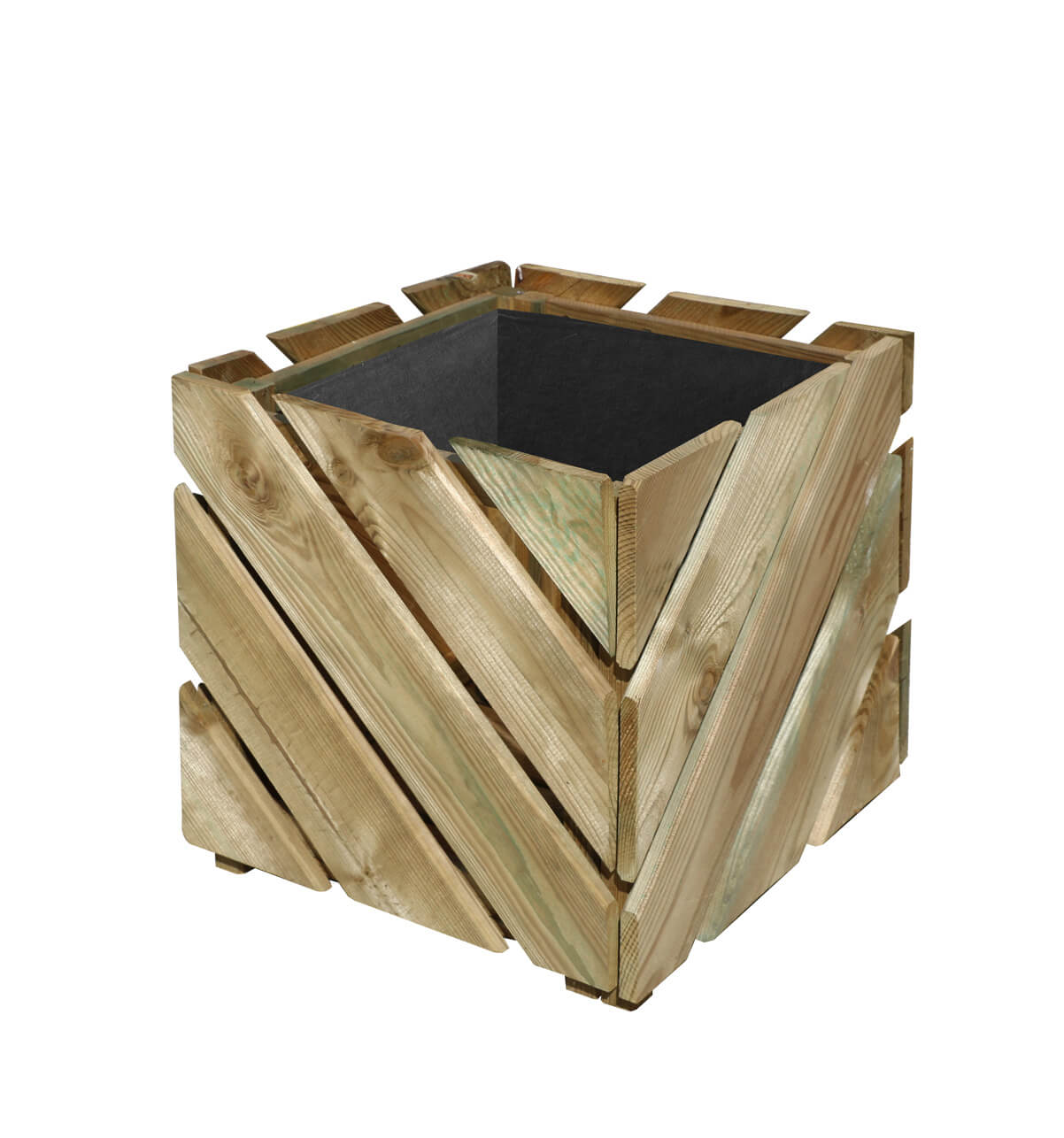 Bac à fleurs en bois de pin L-40cm Bac à fleurs en bois de pin L-40cm