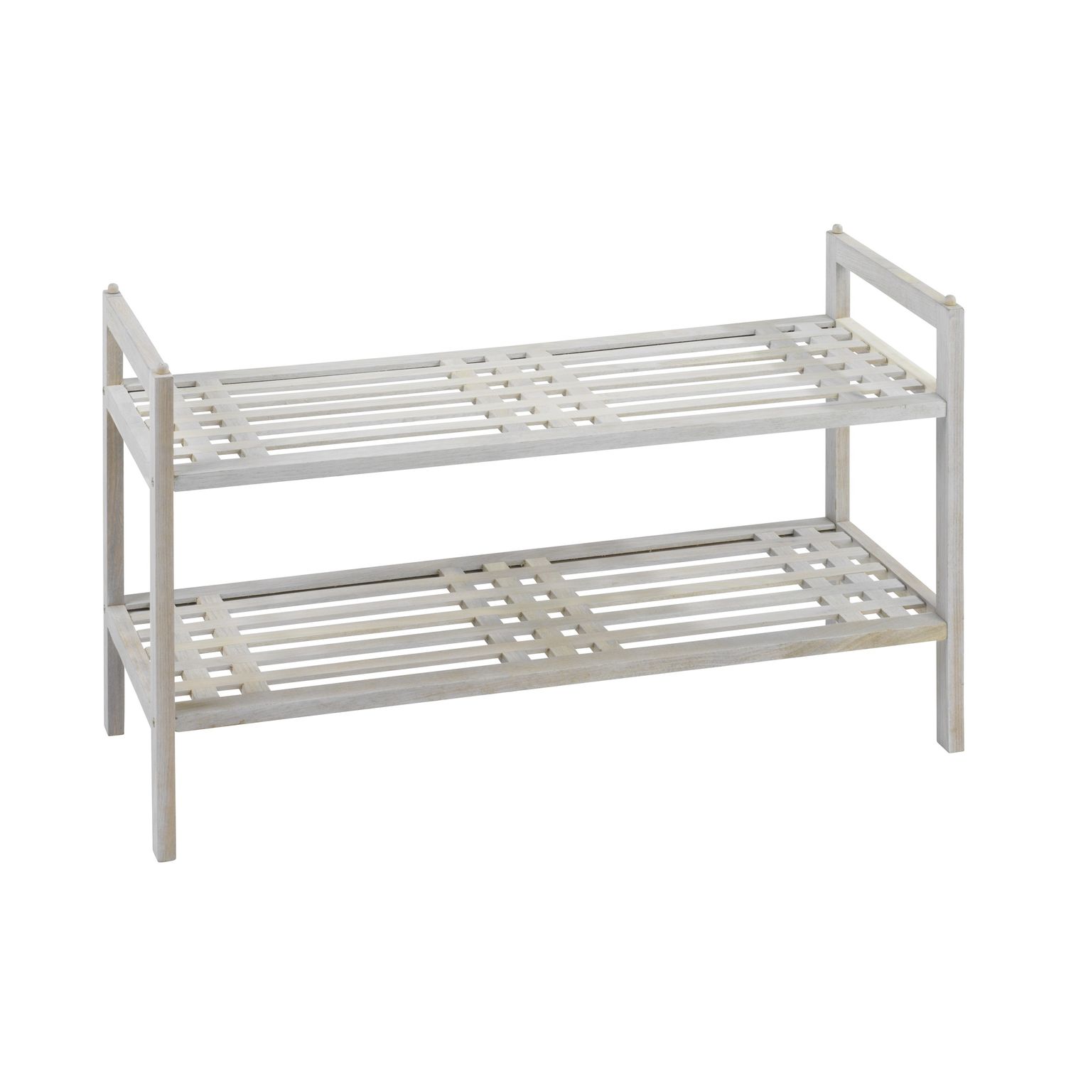 Etagère en bois de noyer massif blanc Etagère en bois de noyer massif blanc