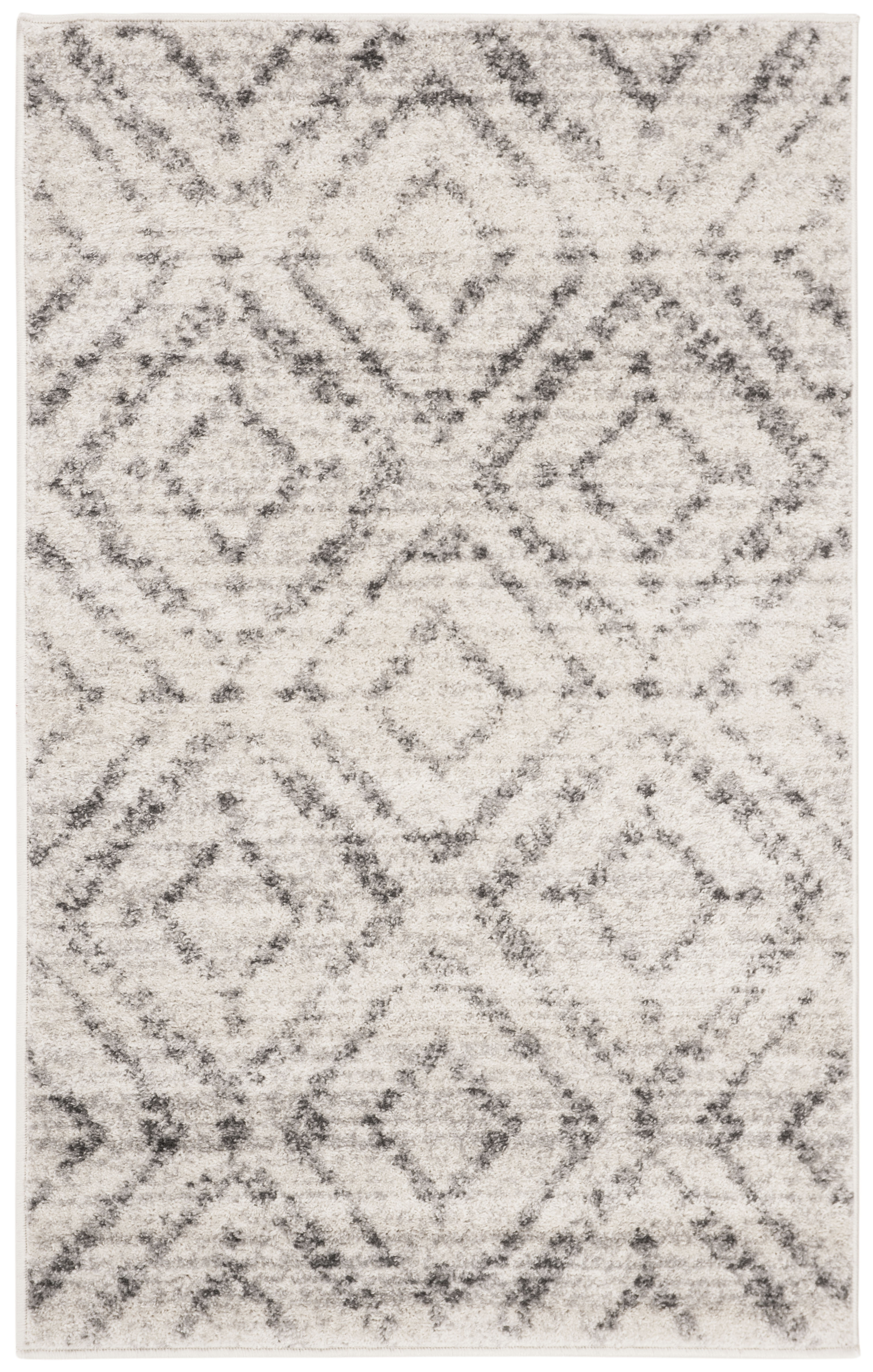 Tapis de salon interieur en gris clair & gris, 91 x 152 cm Tapis de salon interieur en gris clair & gris, 91 x 152 cm