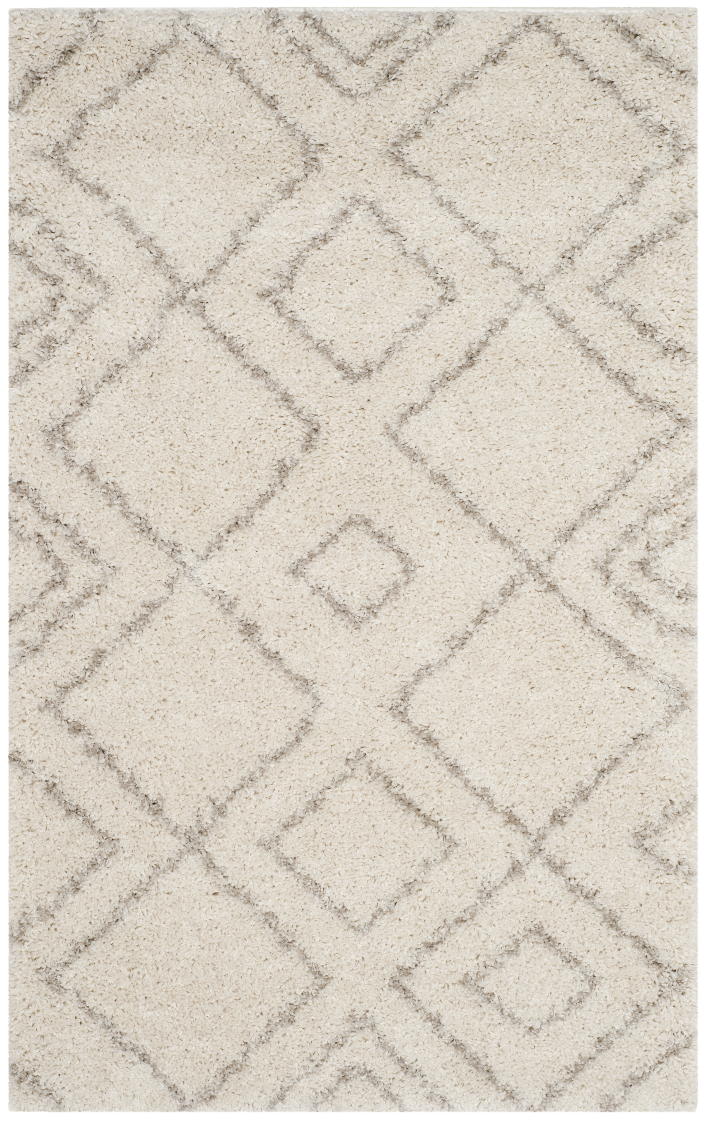 Tapis de salon interieur en ivoire & beige, 91 x 152 cm Tapis de salon interieur en ivoire & beige, 91 x 152 cm