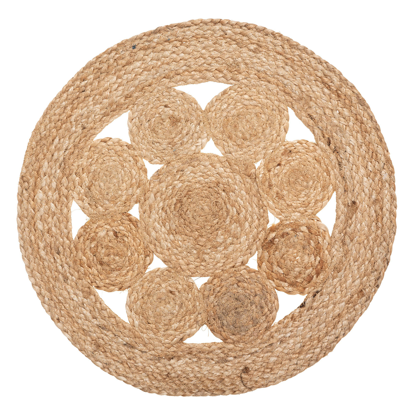 Set de table en jute jute beige 38x38 Set de table en jute jute beige 38x38