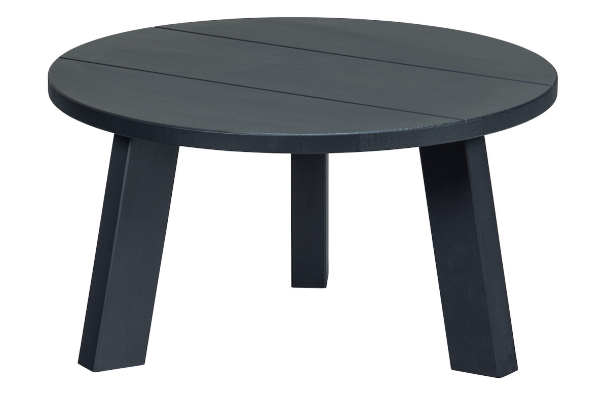 Table basse ronde en bois D60cm noir Table basse ronde en bois D60cm noir
