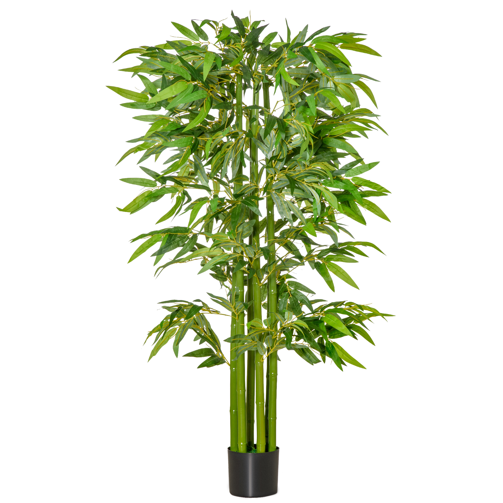 Bambou artificiel XL 1,60H m 975 feuilles denses réalistes pot inclus