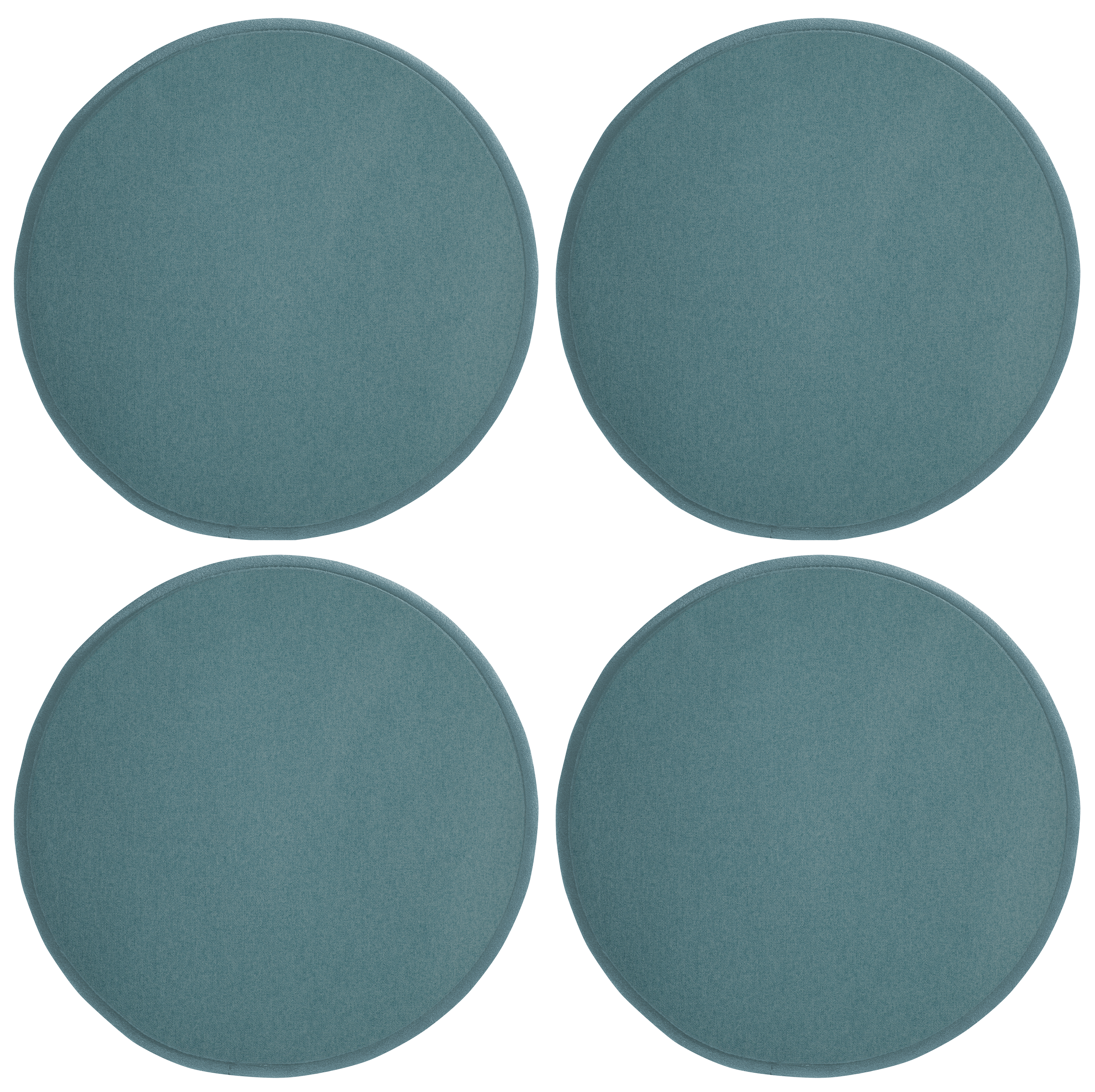 Galettes de chaise aquarius imitation feutre - Lot de 4 - Ø 35cm Galettes de chaise aquarius imitation feutre - Lot de 4 - Ø 35cm