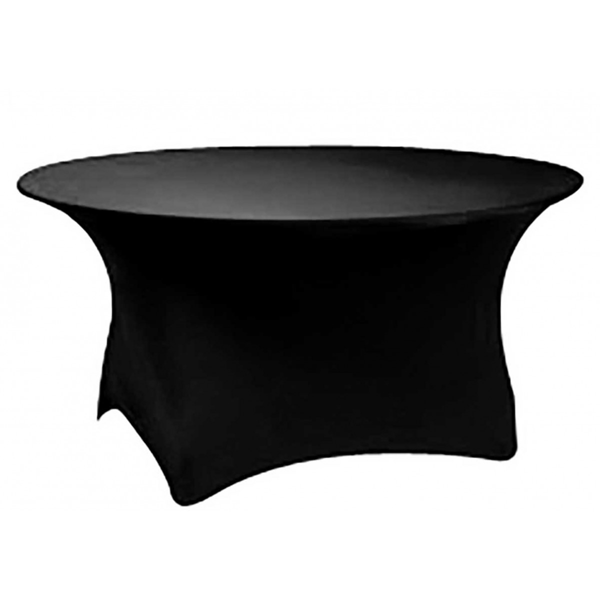 Housse noire pour table de réception - 122x122x74cm