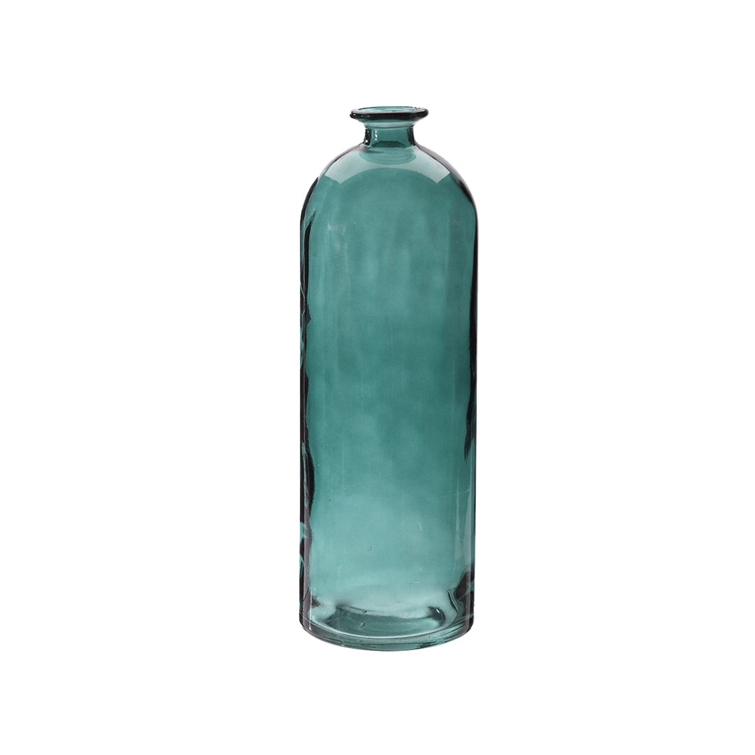 Jar bouteille bleu H42cm