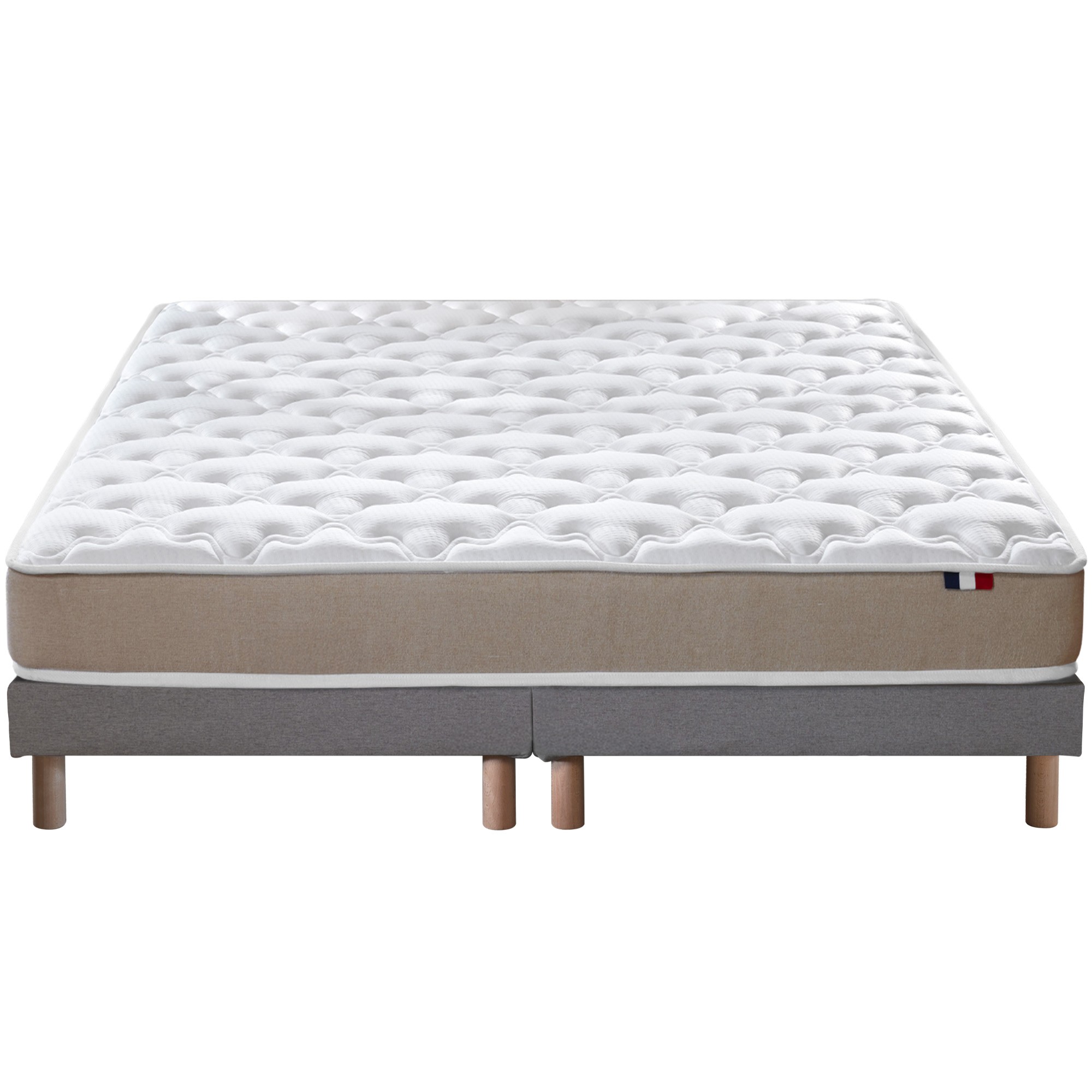 Ensemble matelas accueil latex3 zones sommier gris 160x200 Ensemble matelas accueil latex3 zones sommier gris 160x200